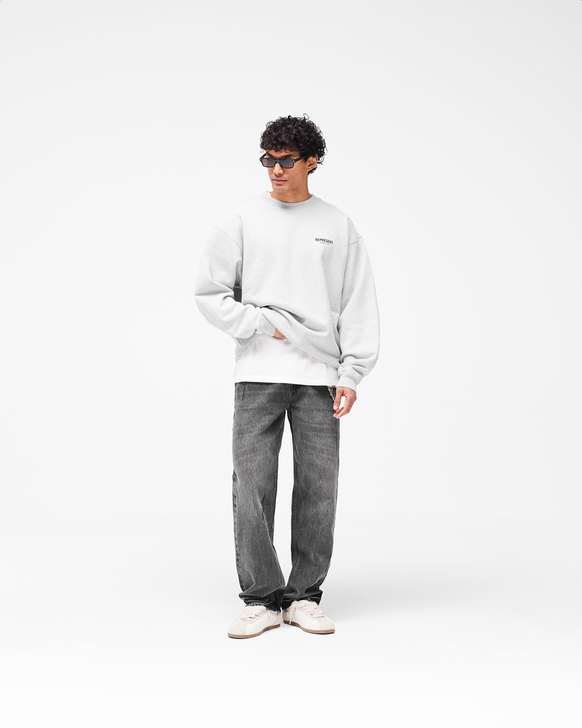 Represent Owners Club Sweater - Ash Grey