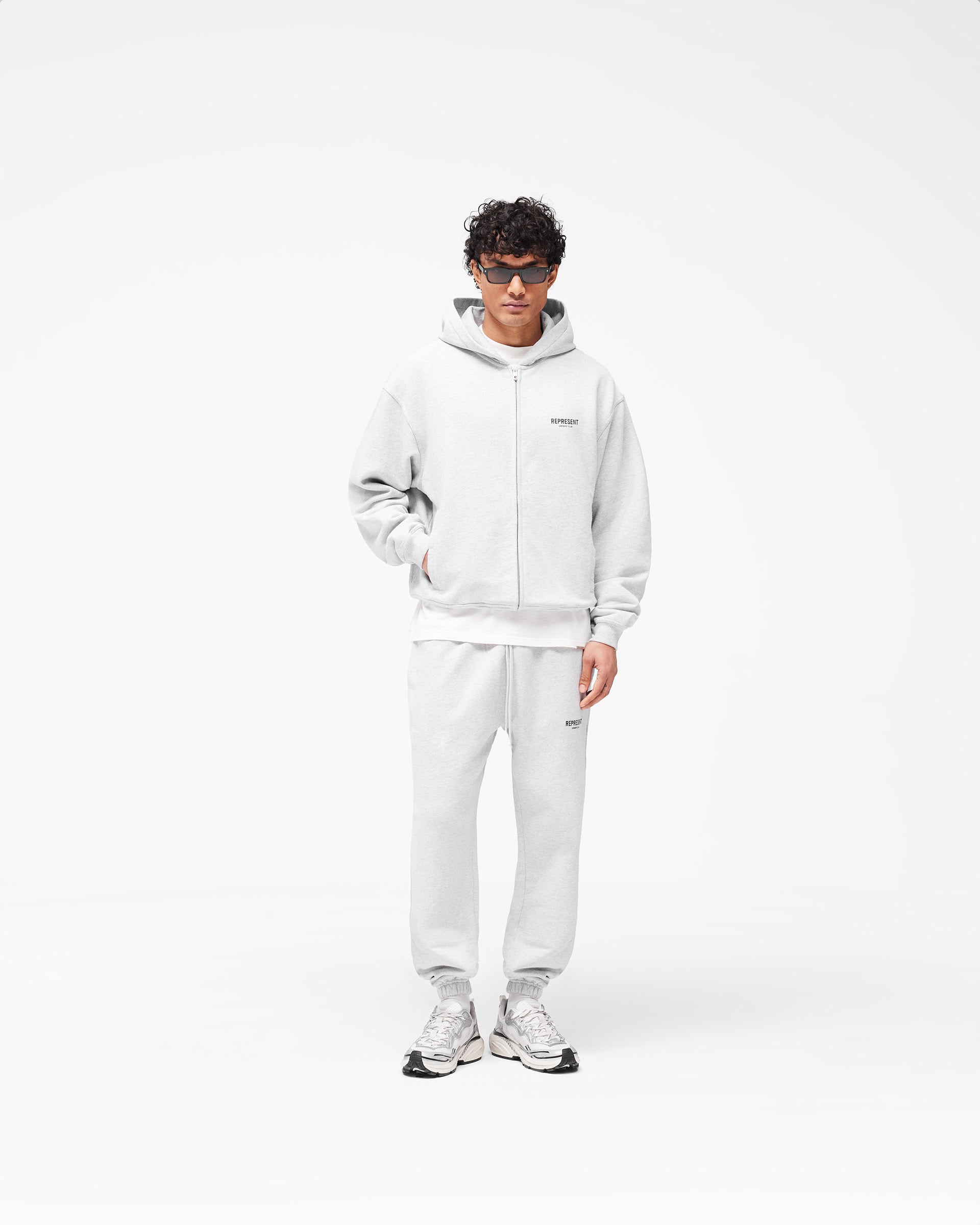 Owners' Club Zip Hoodie | Ash Grey | REPRESENT