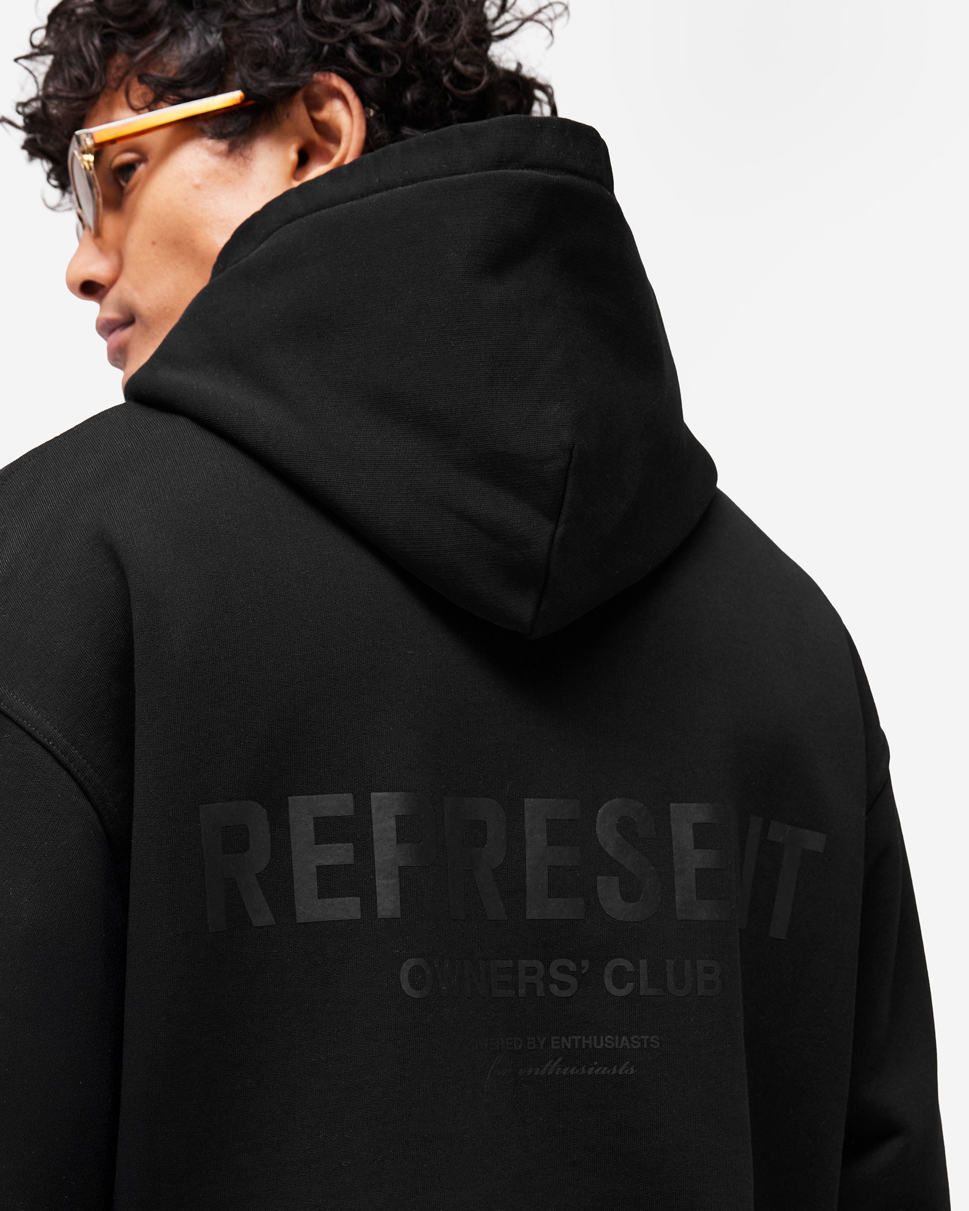 Represent Owners Club Hoodie - Black Matte