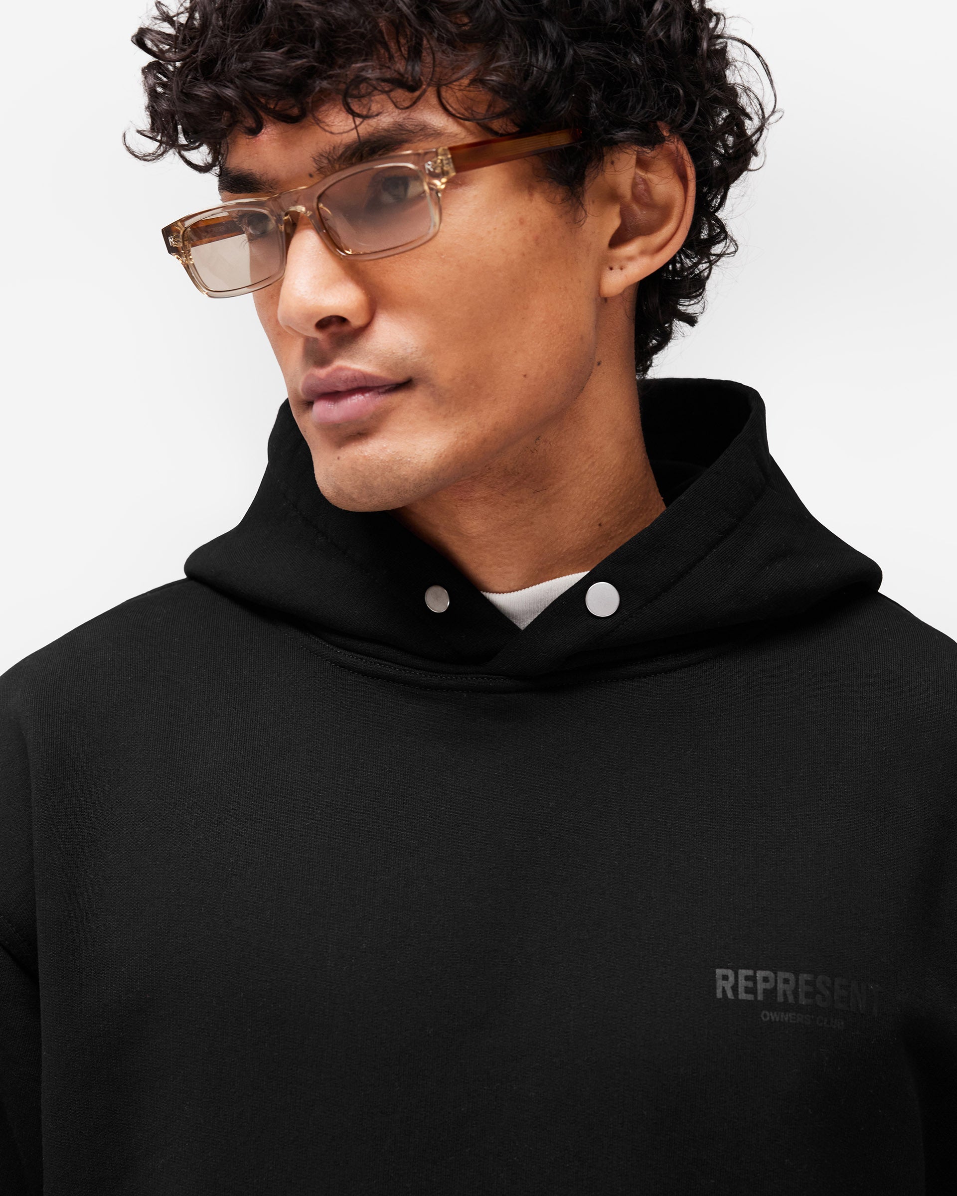Represent Owners Club Hoodie - Black Matte