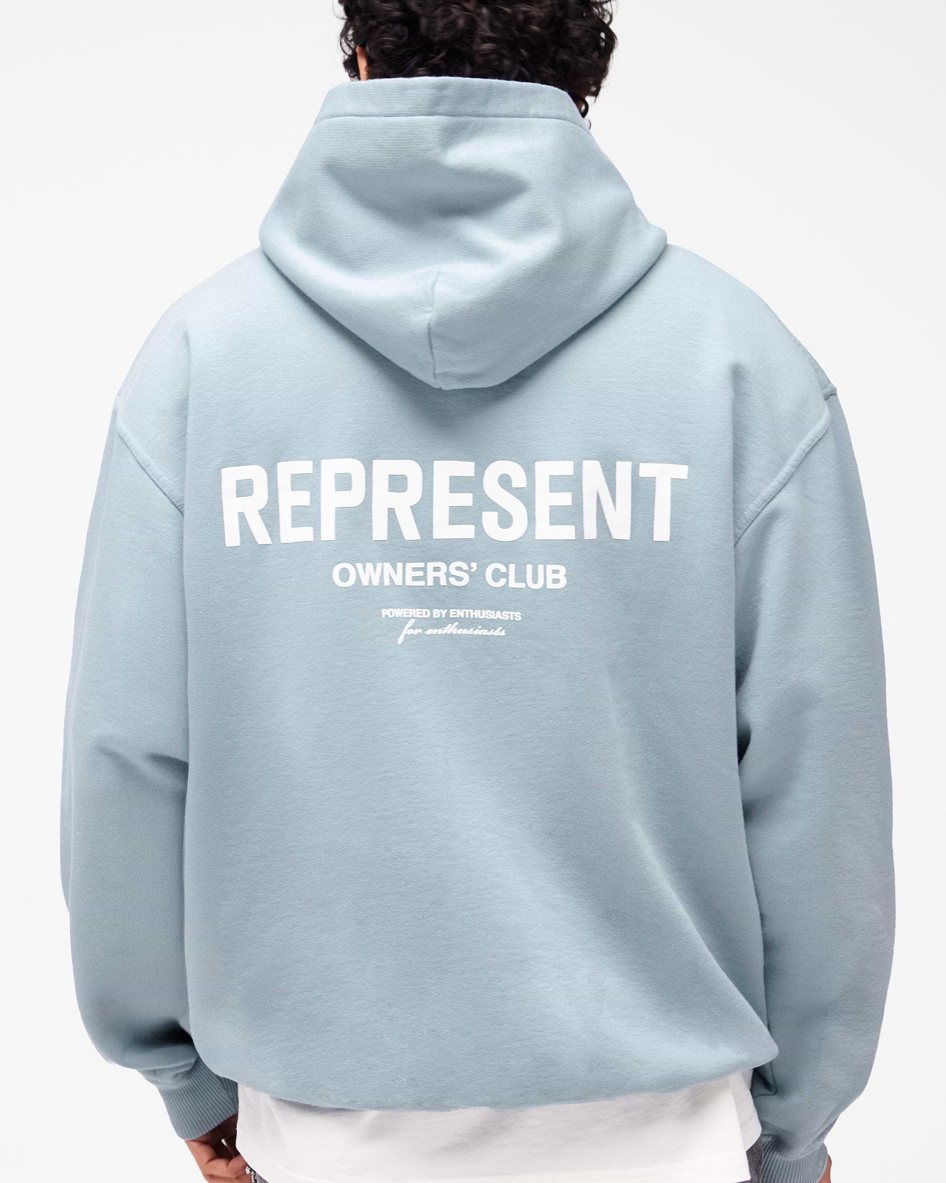 Represent Owners Club Hoodie | Powder Blue Hoodies | REPRESENT