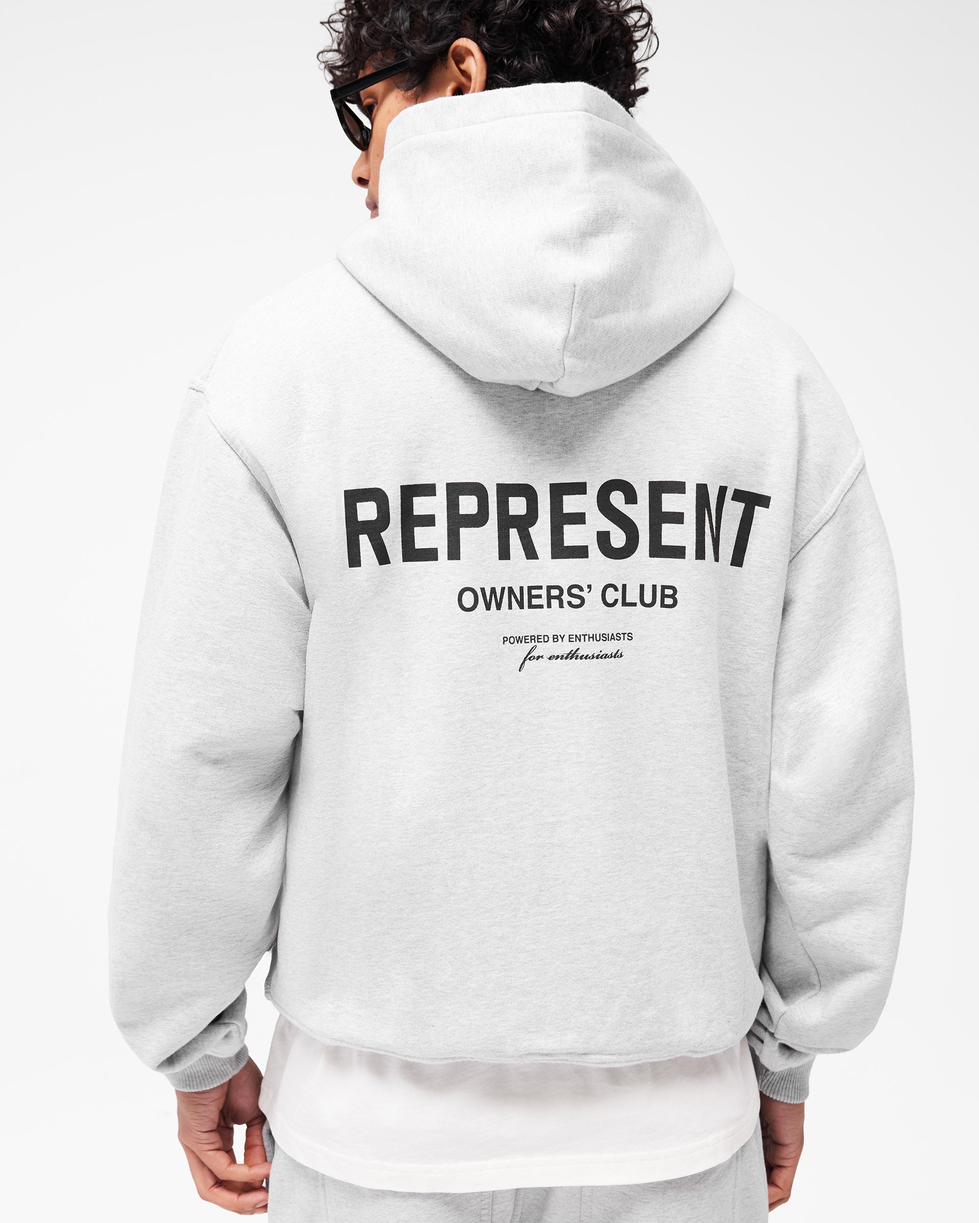 Owners' Club Zip Hoodie | Ash Grey | REPRESENT