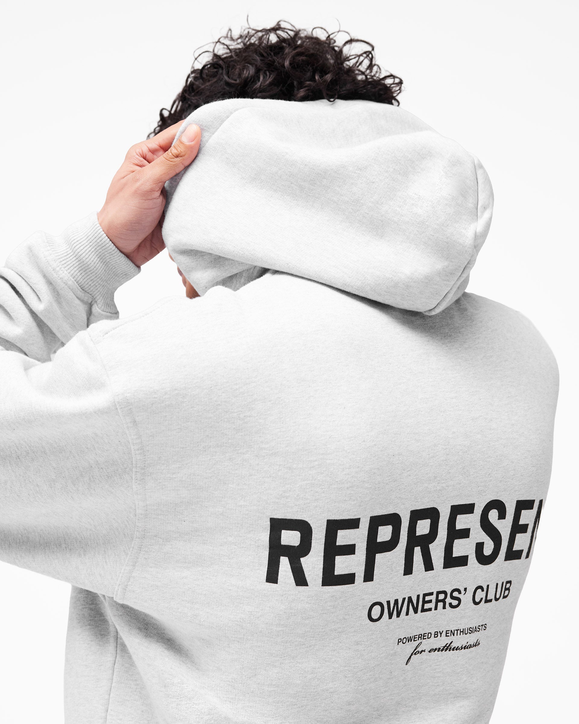 Owners' Club Zip Hoodie | Ash Grey | REPRESENT