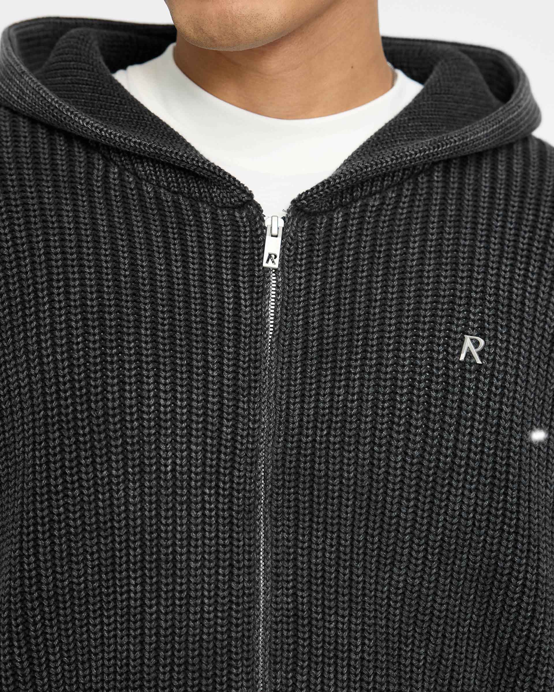 【BAON】[unisex] Two Way Printing Ribbed KT Over Hood Zip-up BELLA + CANVAS Unisex Sponge Fleece Full-Zip Hoodie L DTG