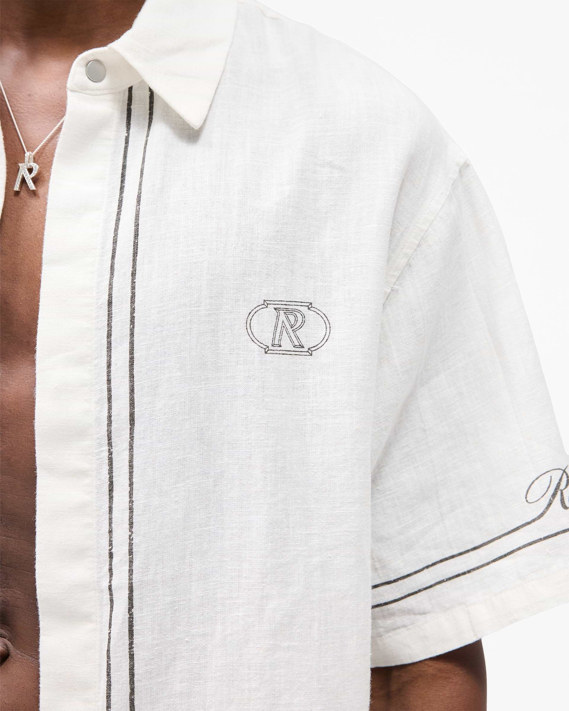 Border Shirt - Whisper White