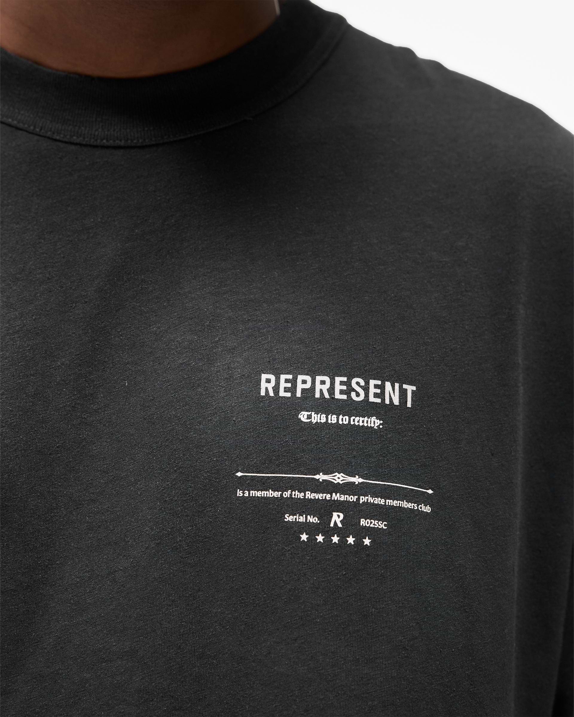 Revere Manor T-Shirt - Stained Black