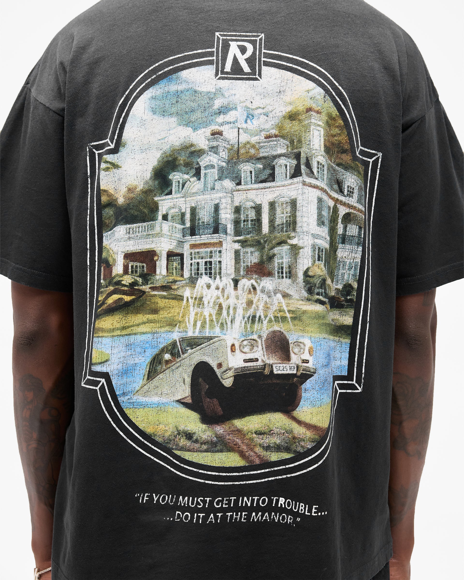Revere Manor T-Shirt - Stained Black