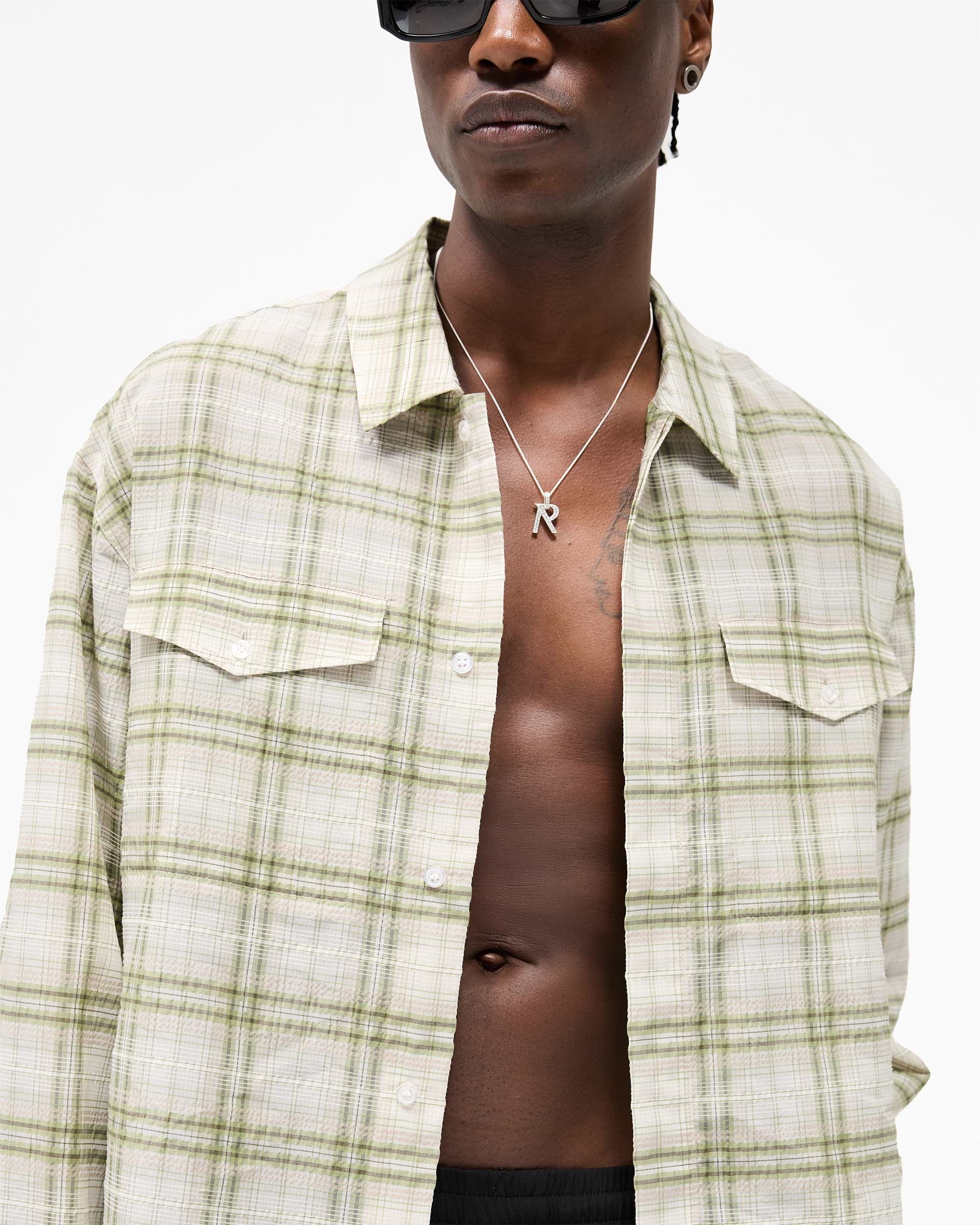 Green Sheer Flannel Shirt Plaid | Mens Shirts | REPRESENT Green Sheer Flannel Shirt Plaid | Mens Shirts | REPRESENT