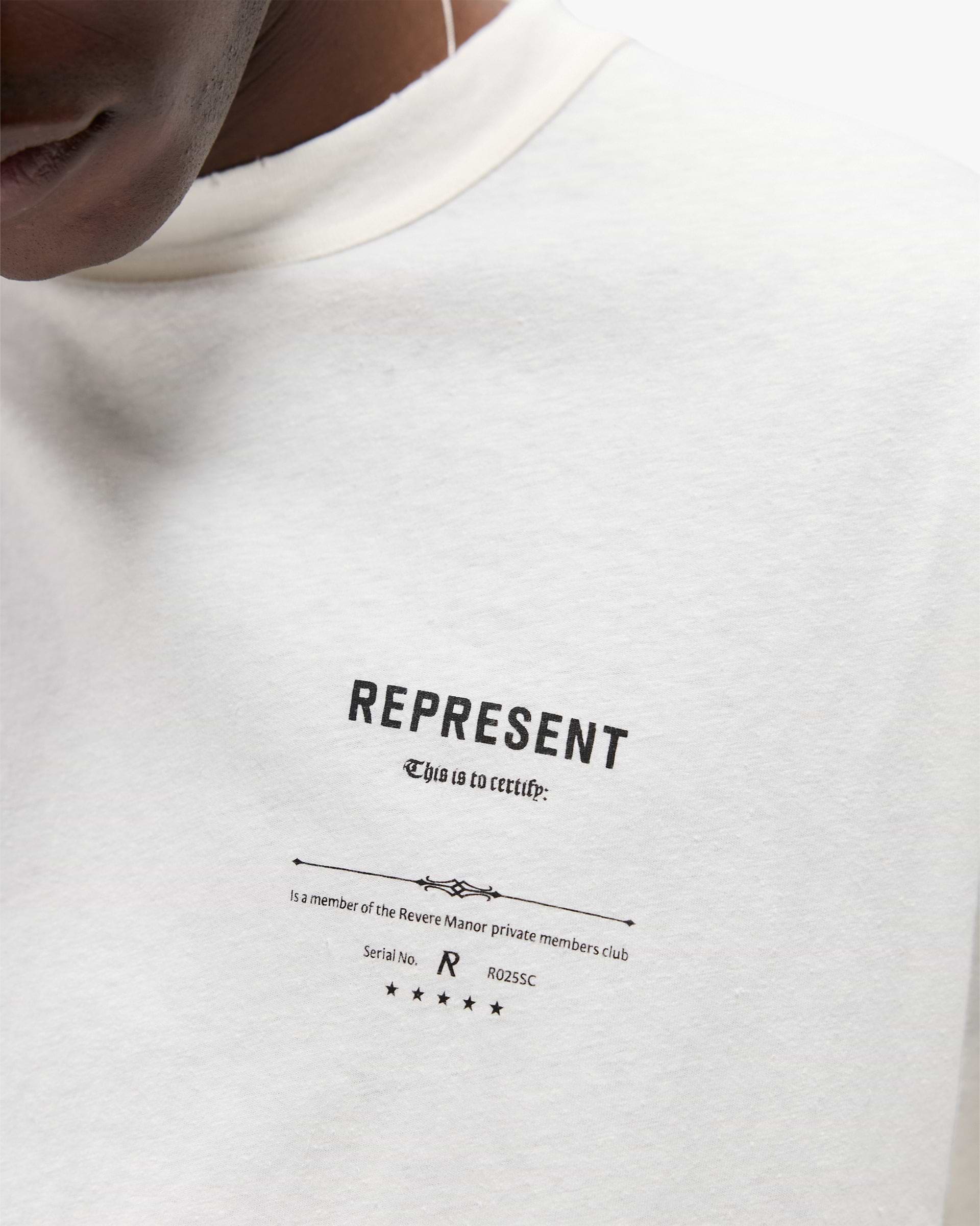 【REPRESENT】★Revere Manor T-Shirt★ Revere Manor T-Shirt - Stained Black | REPRESENT