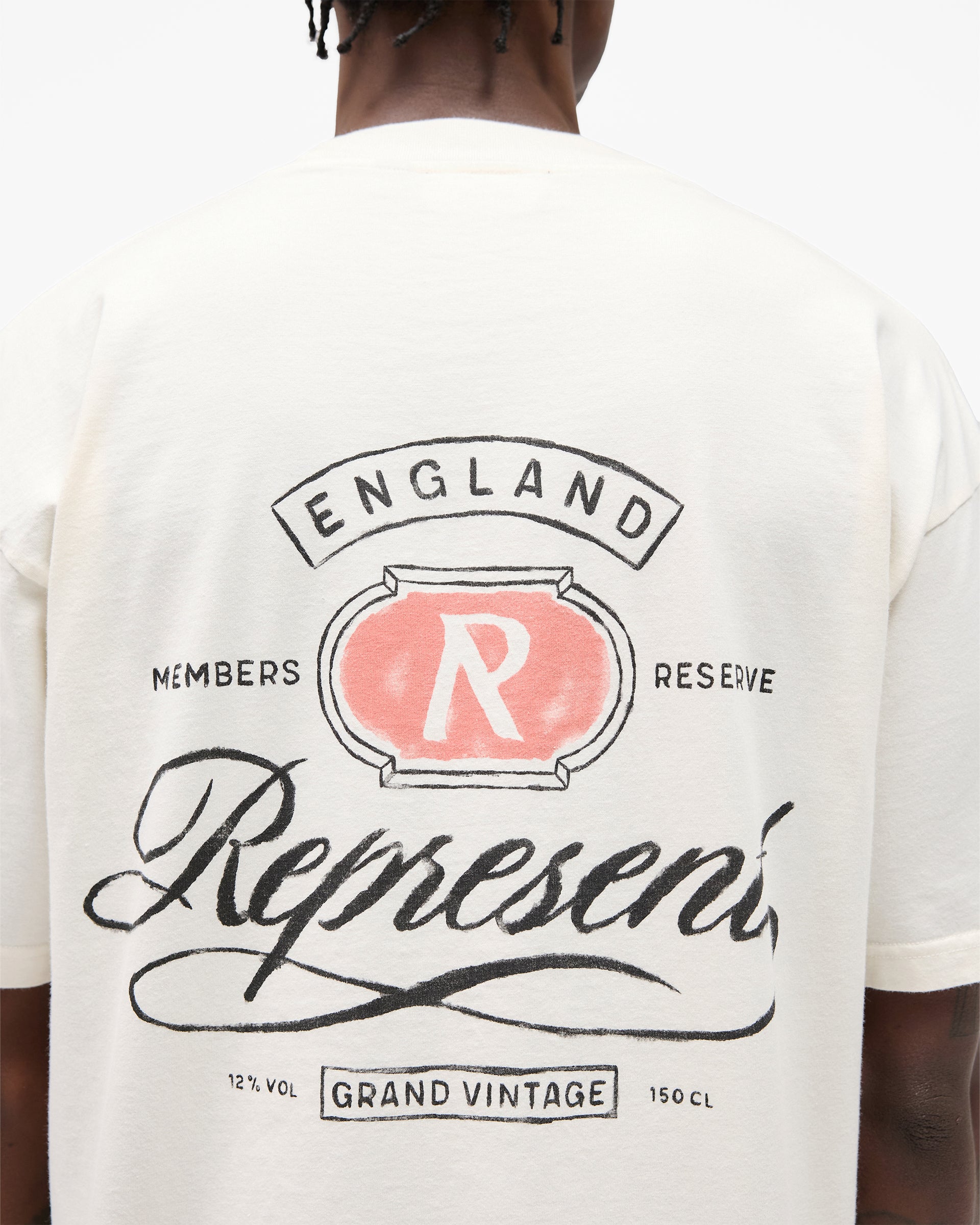 Grand Vintage Hand Drawn T-Shirt - Aged White | REPRESENT