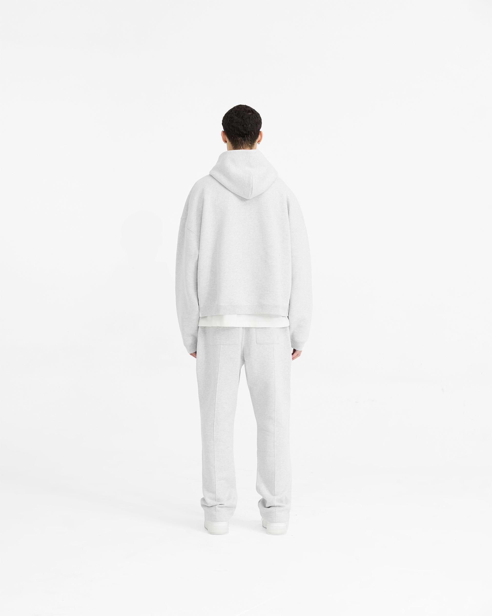 Initial Boxy Hoodie - Ice Grey Marl | REPRESENT