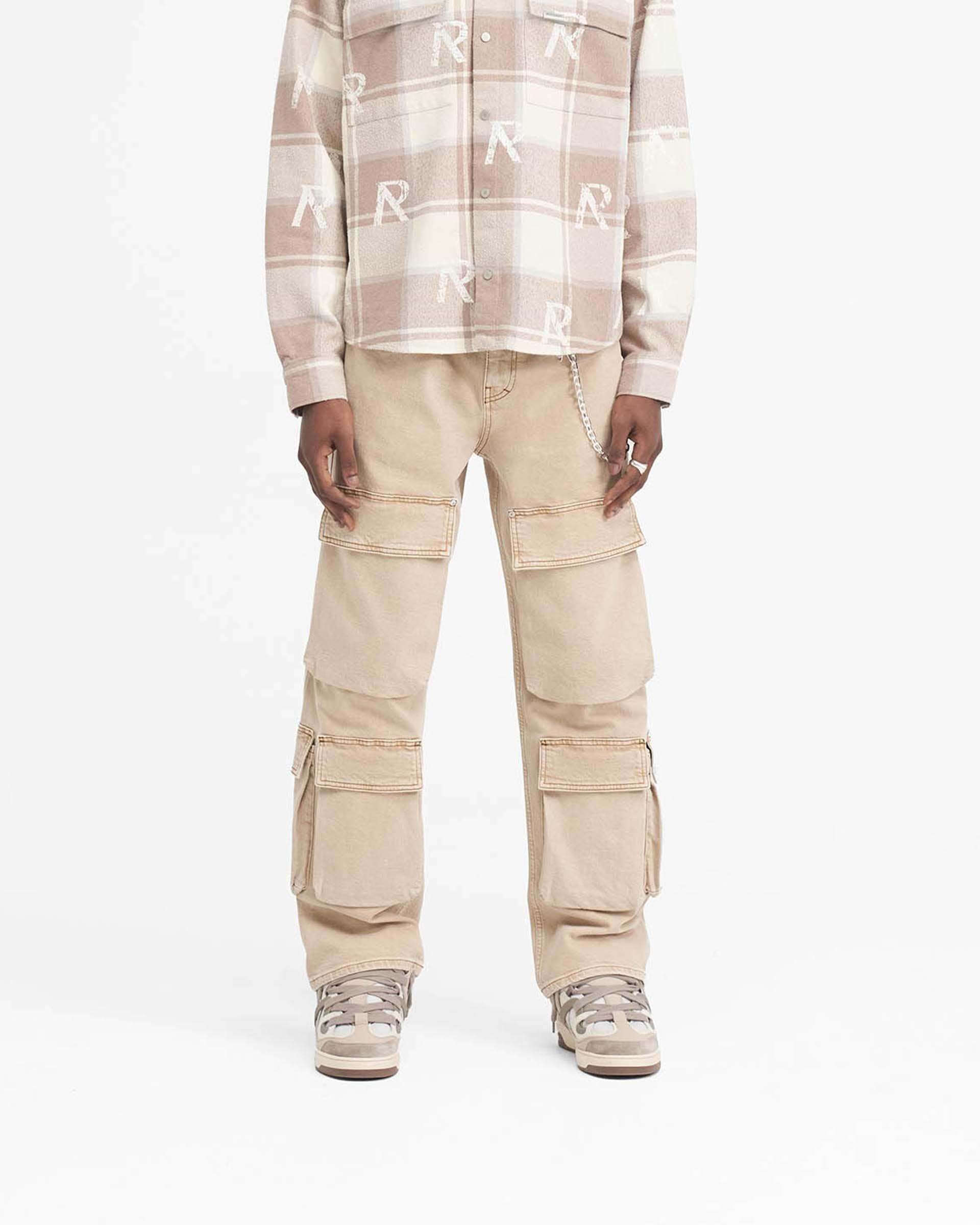 【Raucohouse】Ness pigment washed cargo denim pants Ness pigment washed cargo denim pants - Raucohouse | 60