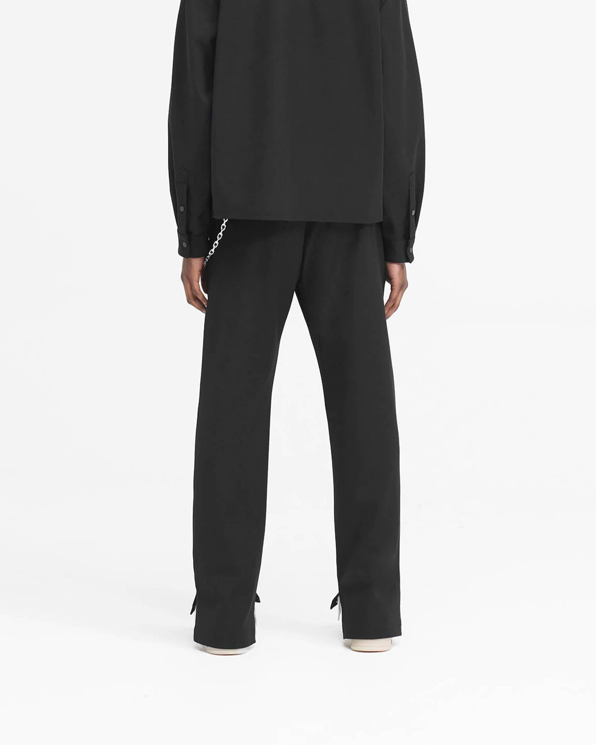 Stepped Hem Pant - Black