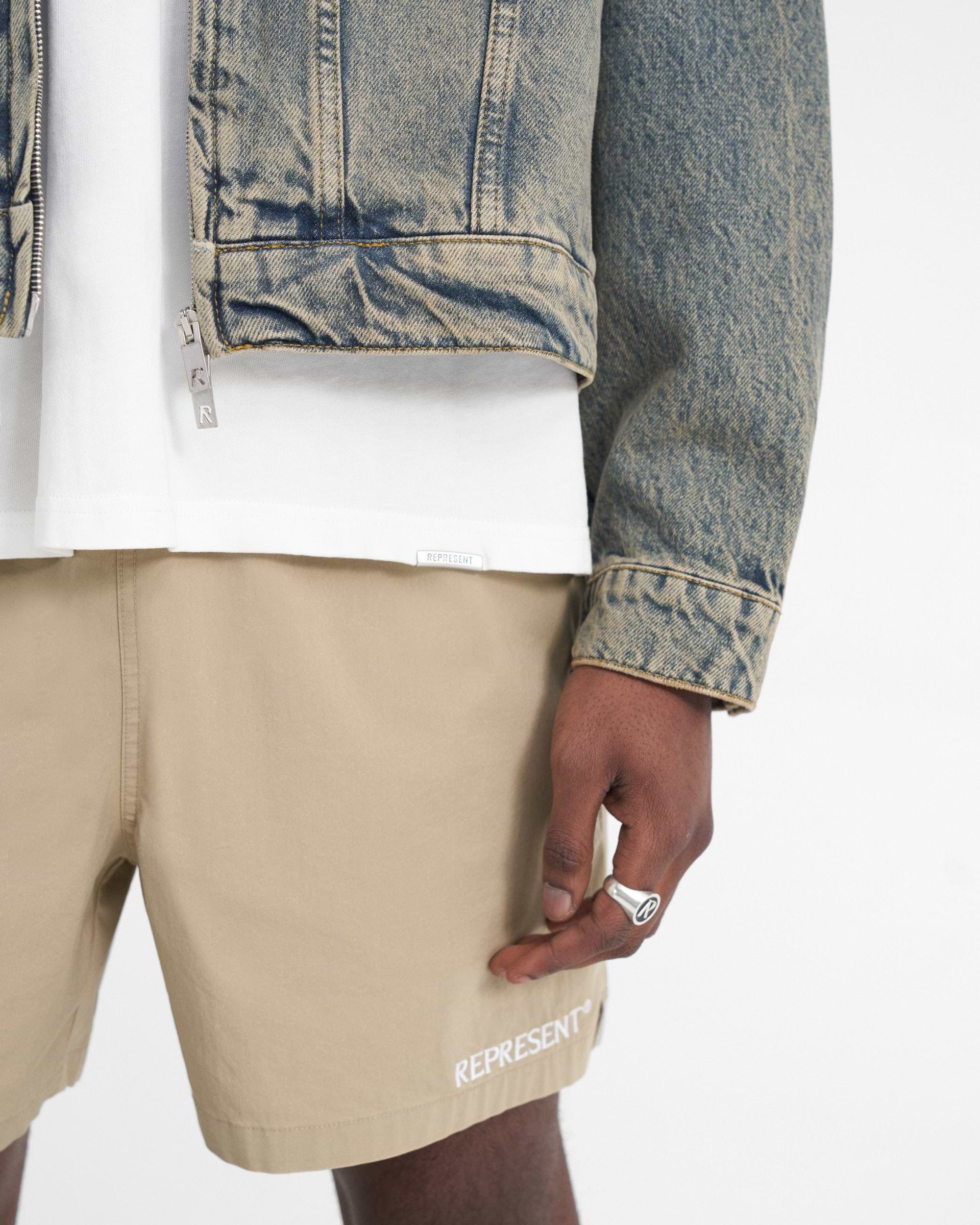 R4 Denim Jacket | Blue Cream | REPRESENT R4 Denim Jacket | Blue Cream | REPRESENT
