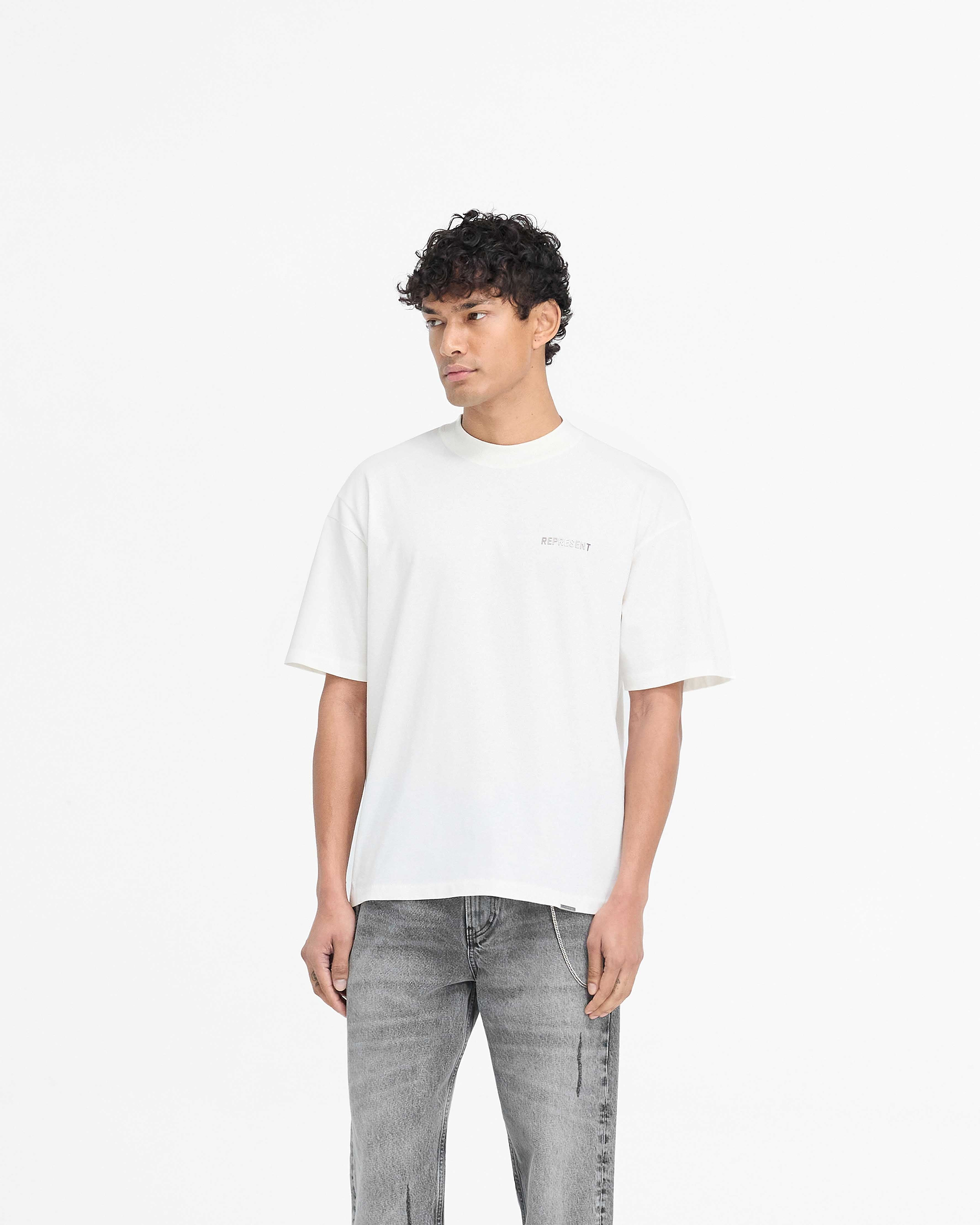 Block Logo T-Shirt - Flat White