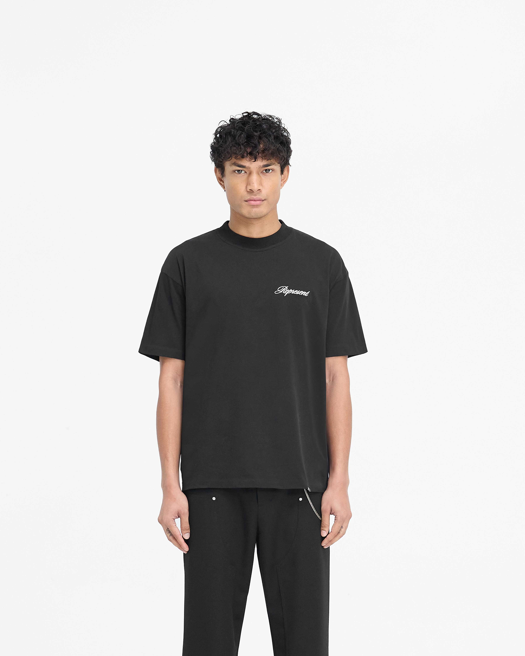 Script Logo T-Shirt - Black