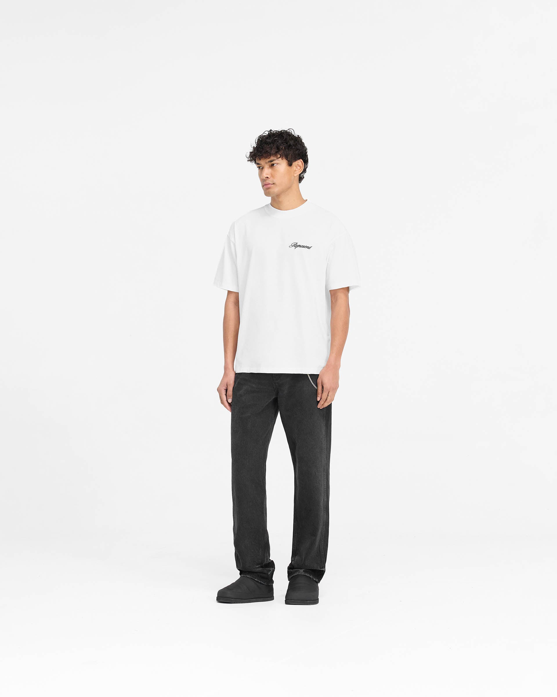 Script Logo T-Shirt - Flat White