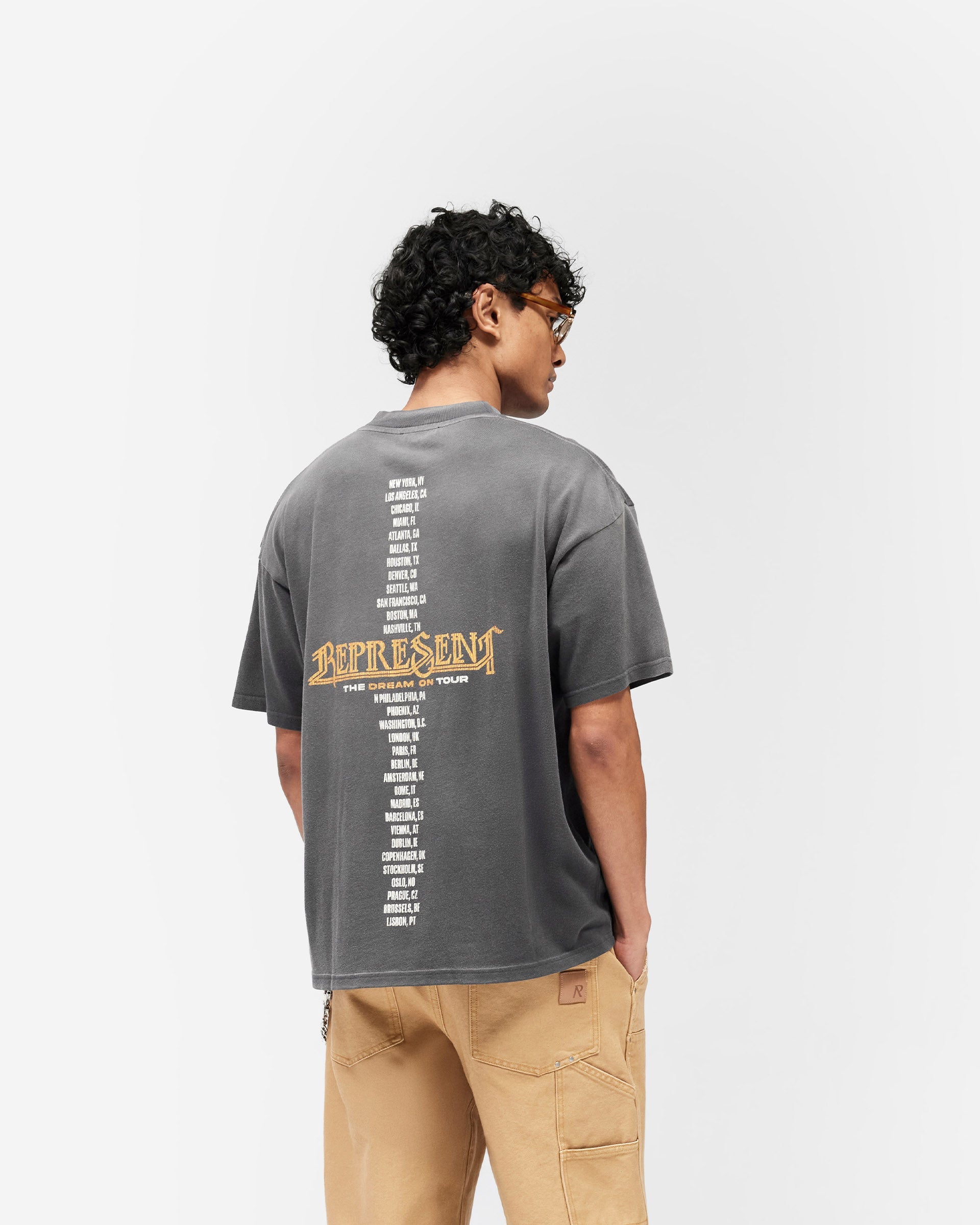 Golden Tour T-Shirt Sun Fade Grey | Spring Summer T Shirts | REPRESENT