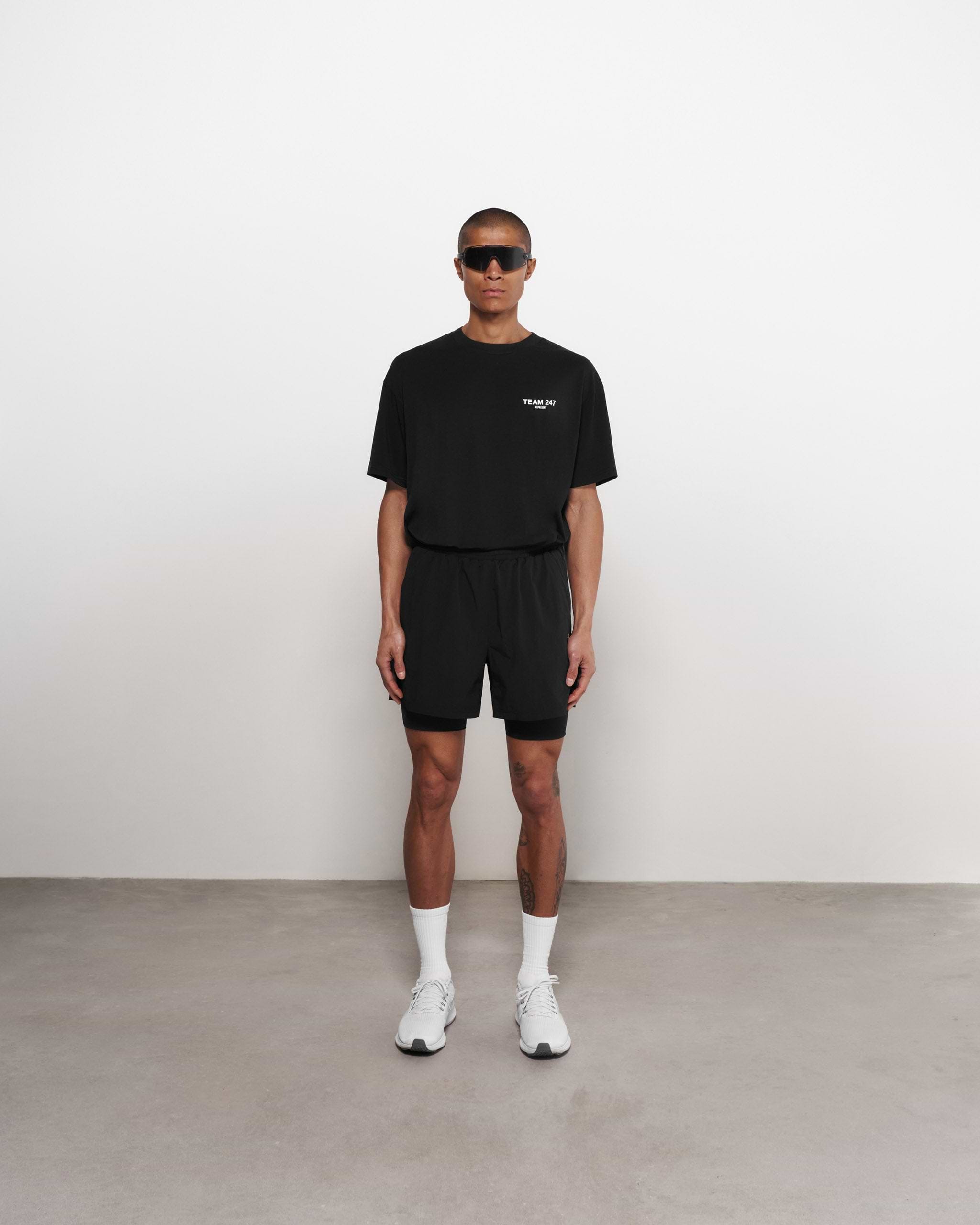 Team 247 2-in-1 Shorts | Black | REPRESENT