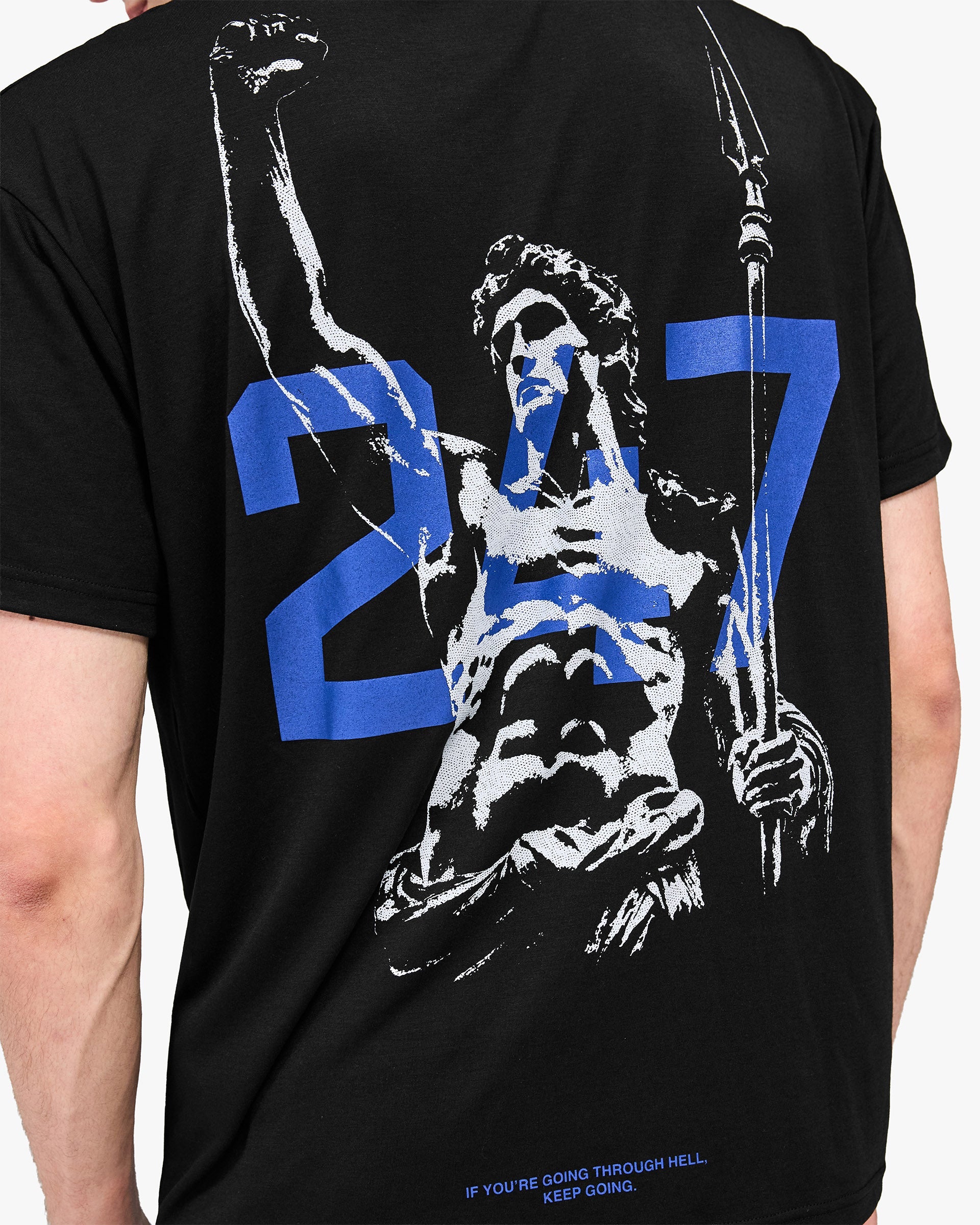 247 Stockholm Oversized T-Shirt Jet Black | Performance Tee