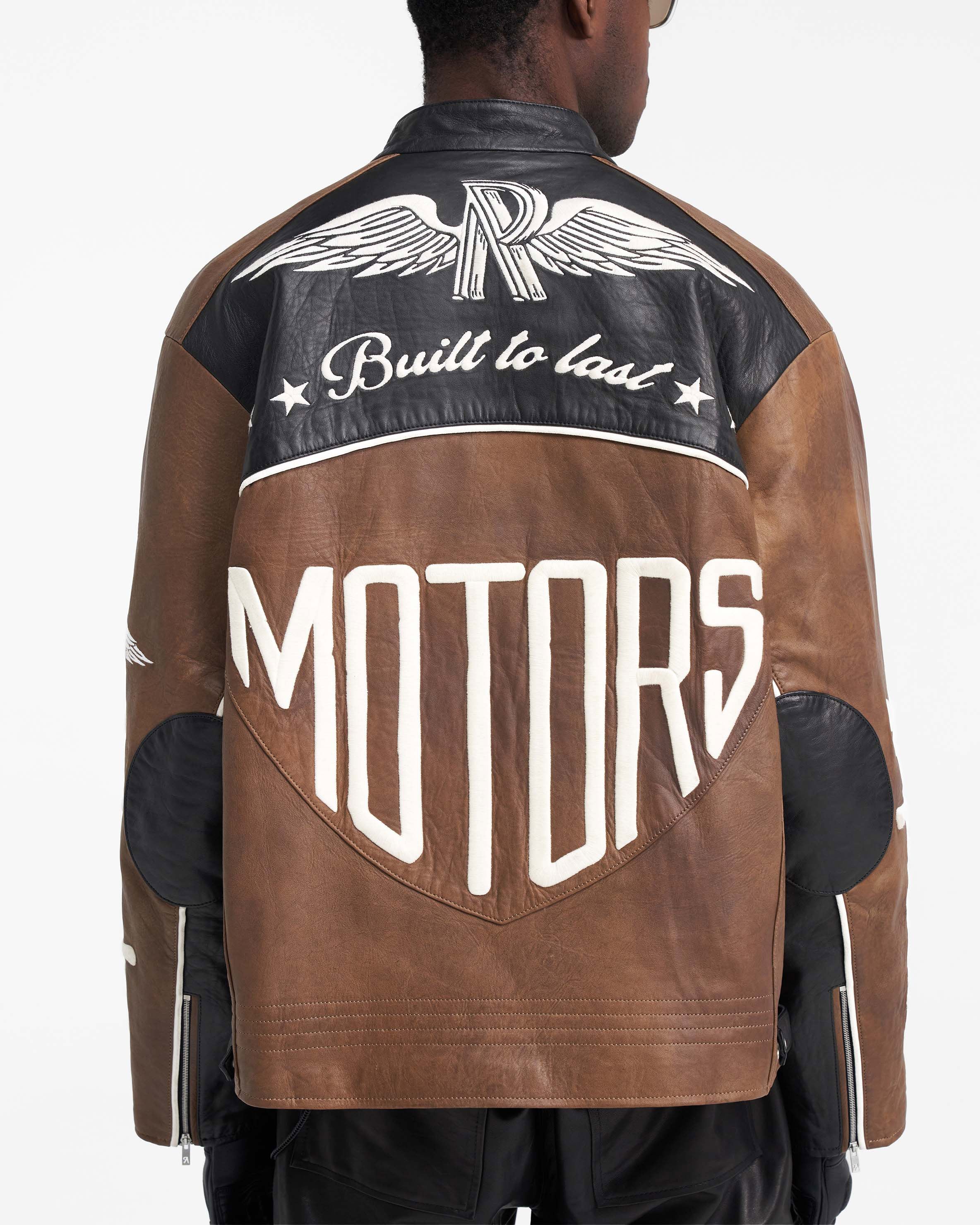 Leather jacket with hot sale built in hoodie