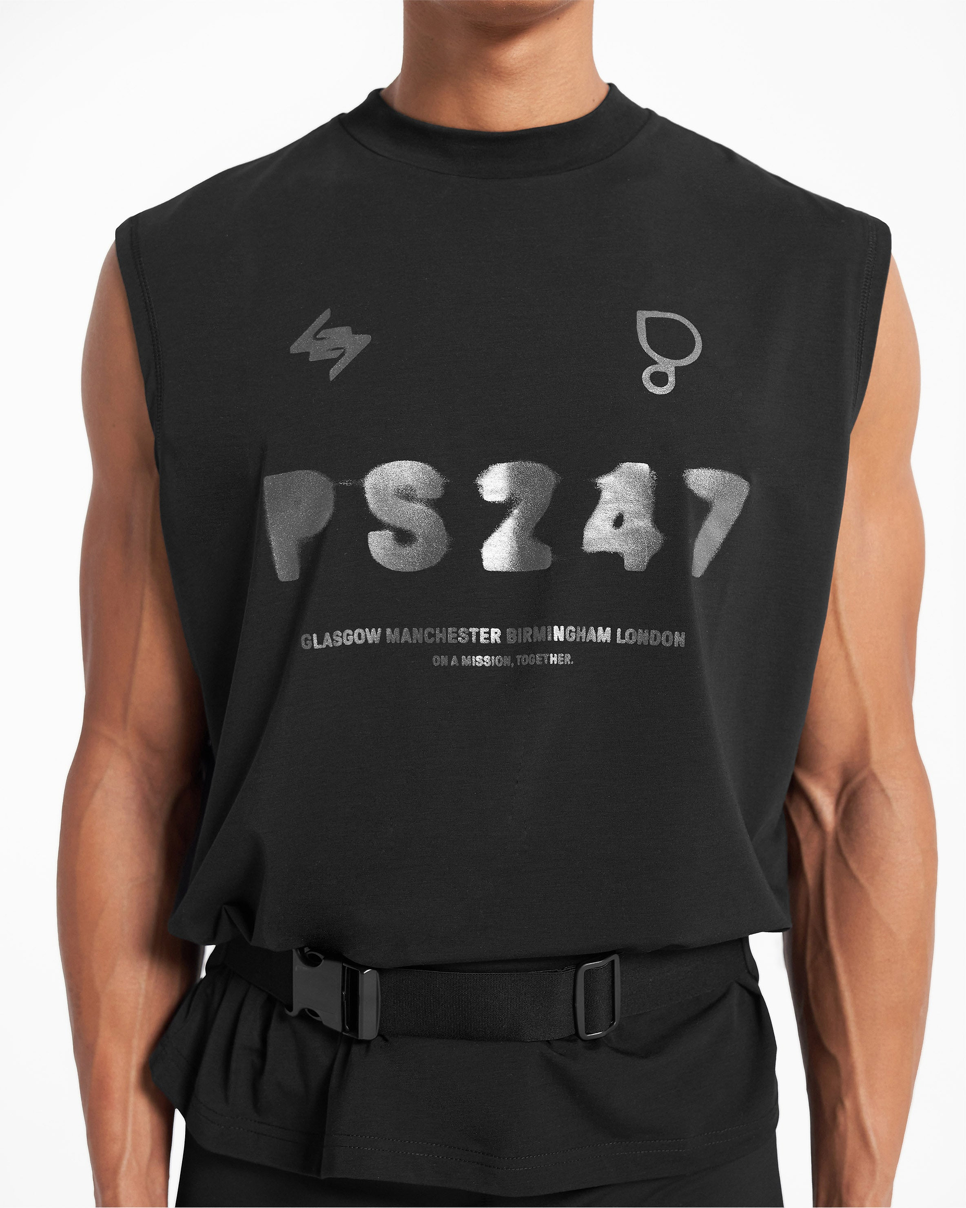 247 X Puresport Oversized Tank - Black