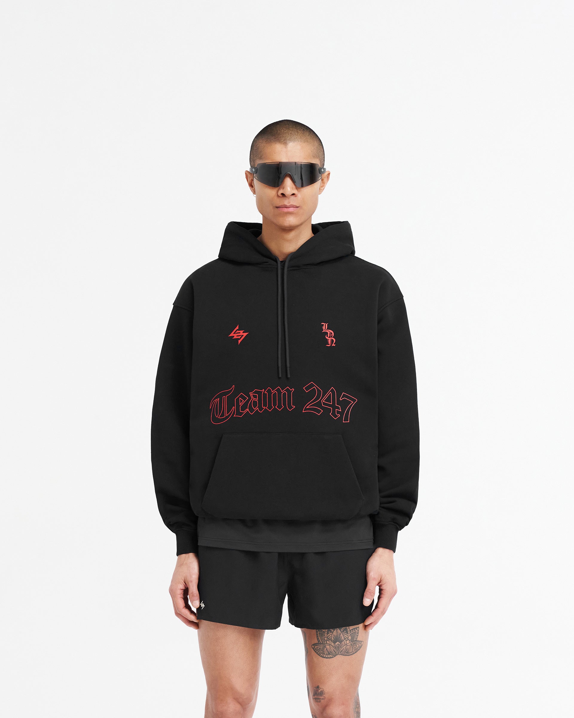 247 London Oversized Hoodie - Black