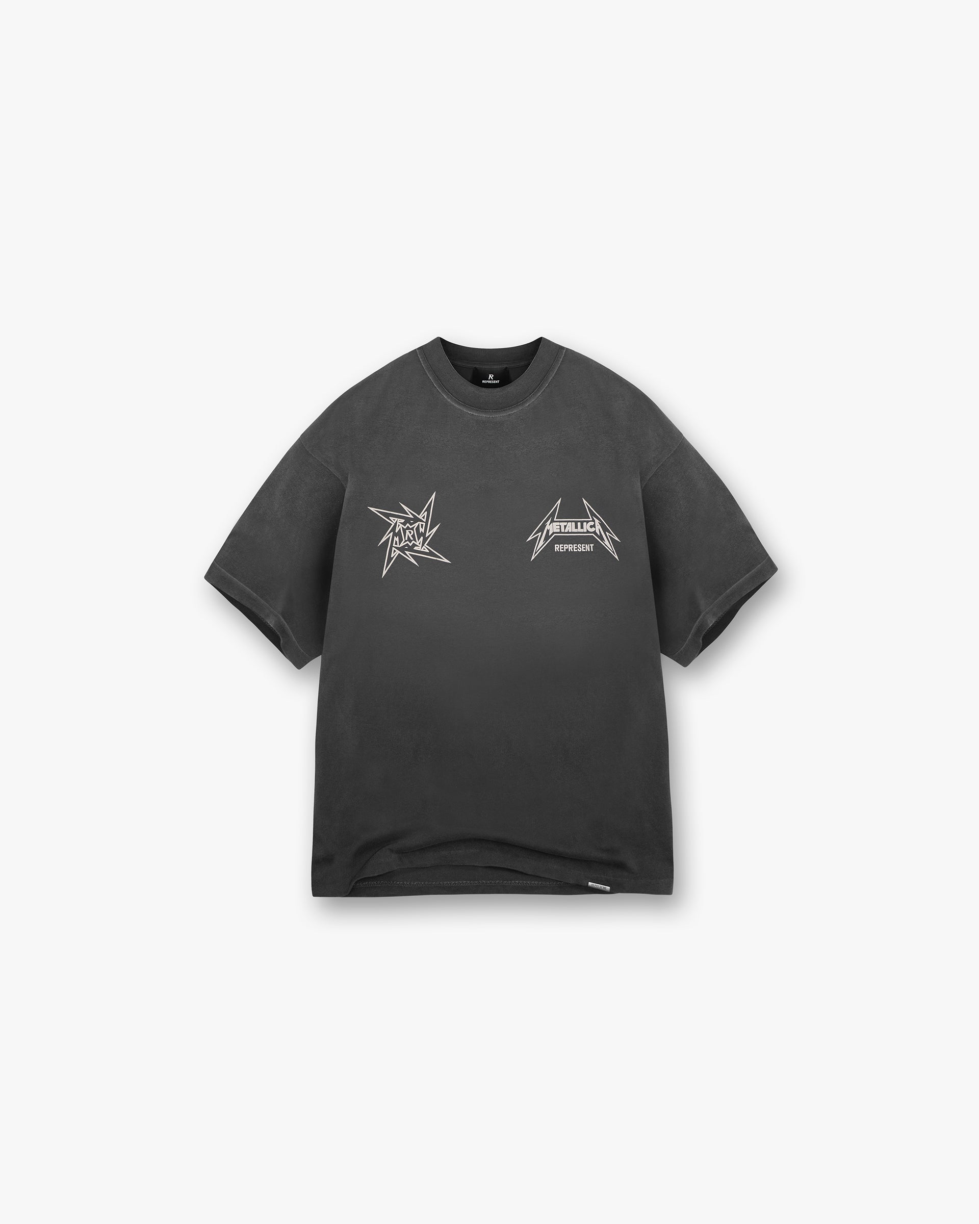 Represent X Metallica™️ Local Crew T-Shirt - Stained Black