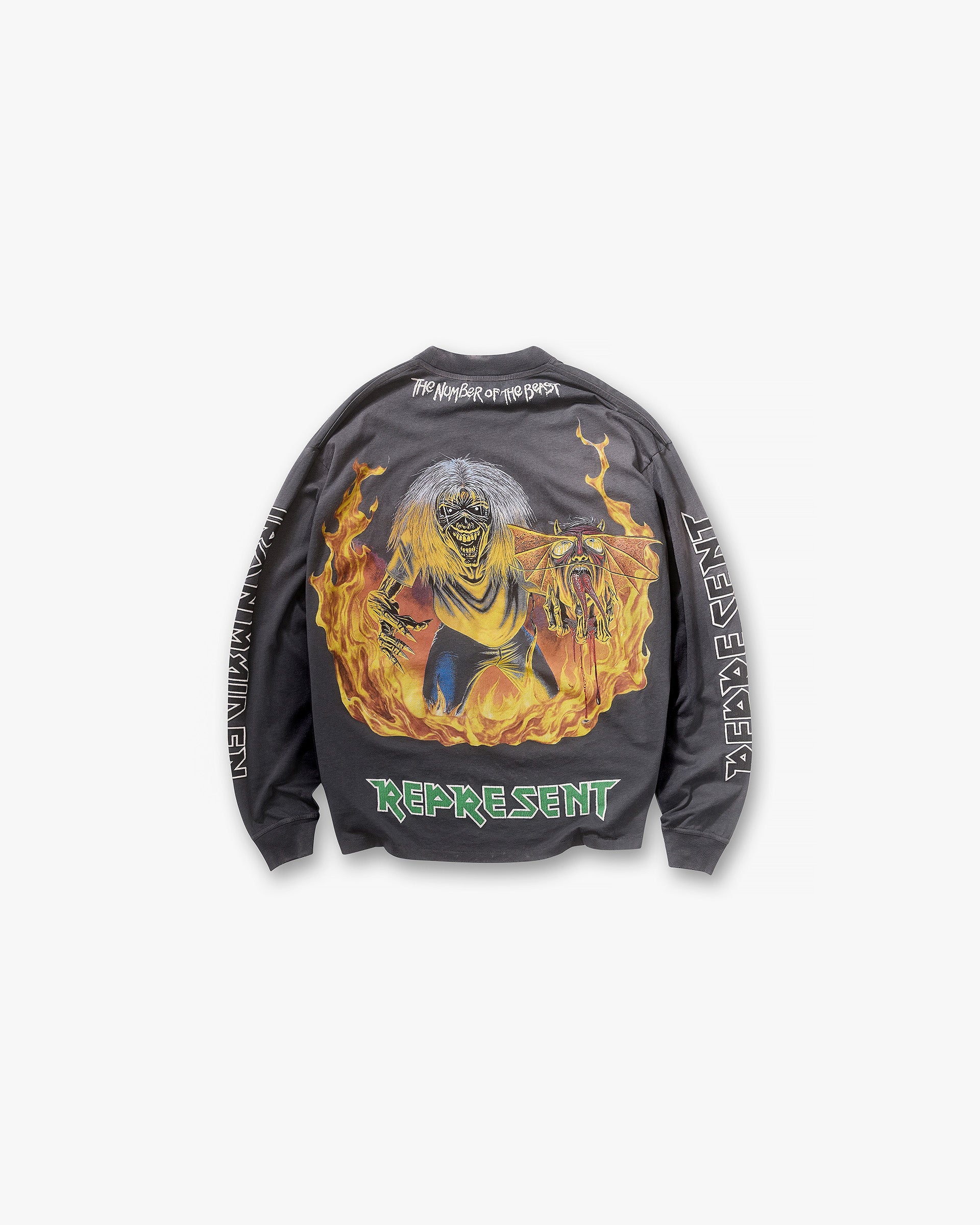 Represent x Iron Maiden Number of the Beast Long Sleeve T
