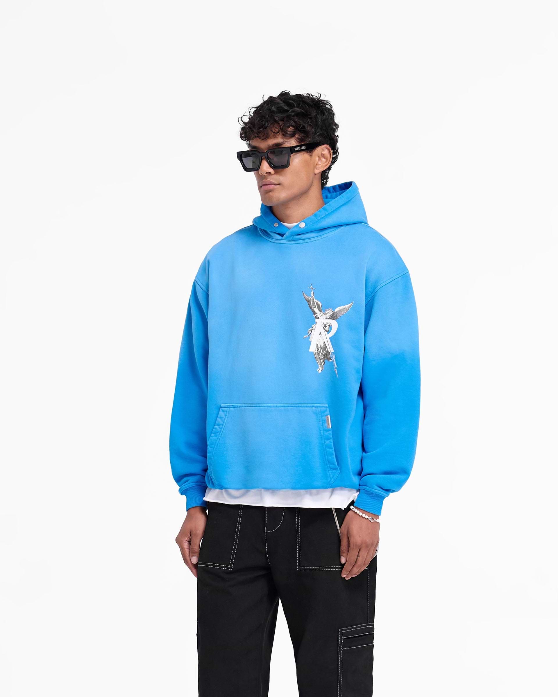 Electric Blue Archangel Hoodie | Graphic Hoodies | REPRESENT