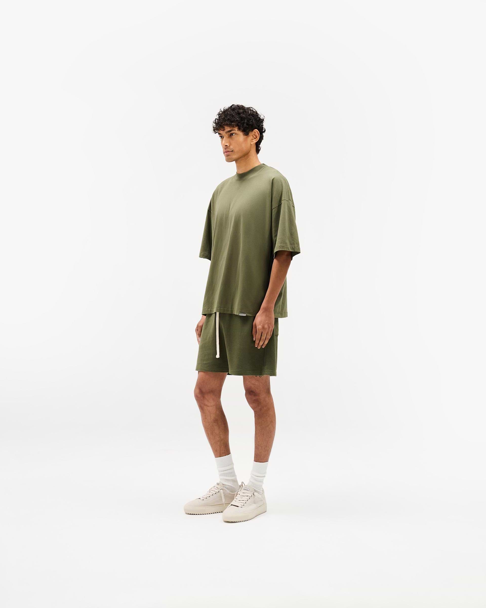 Initial Boxy T-Shirt - Army Green