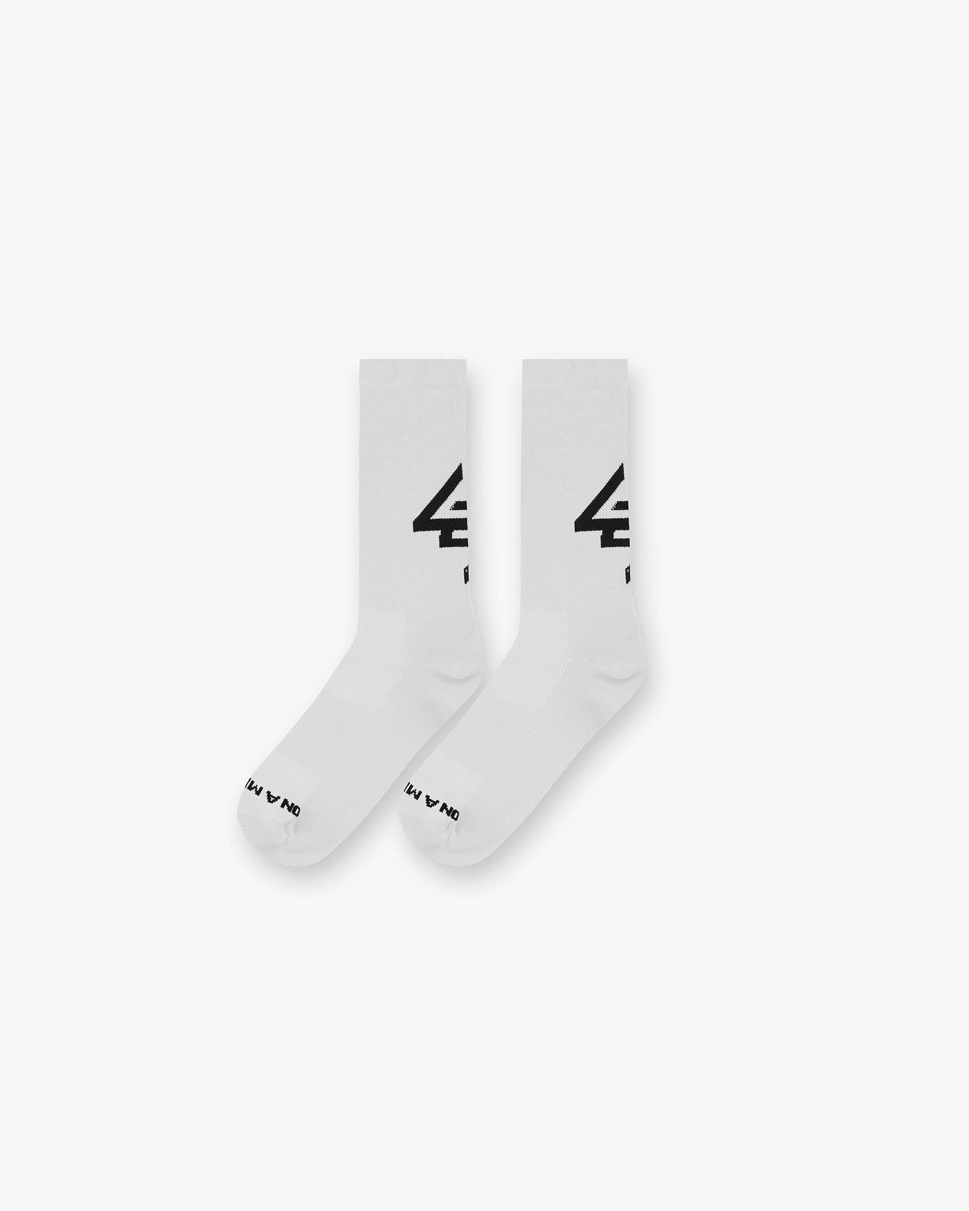 247 Race Sock - White