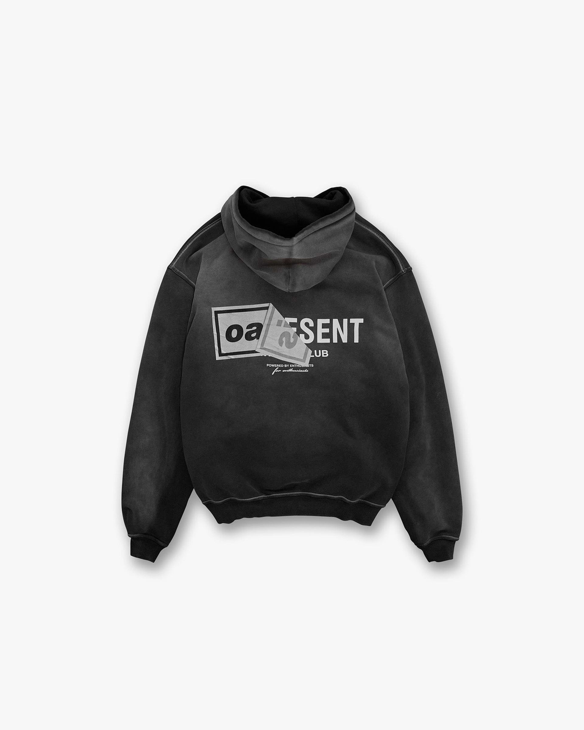 Represent X Oasis Owners Club Hoodie | Stained Black | REPRESENT
