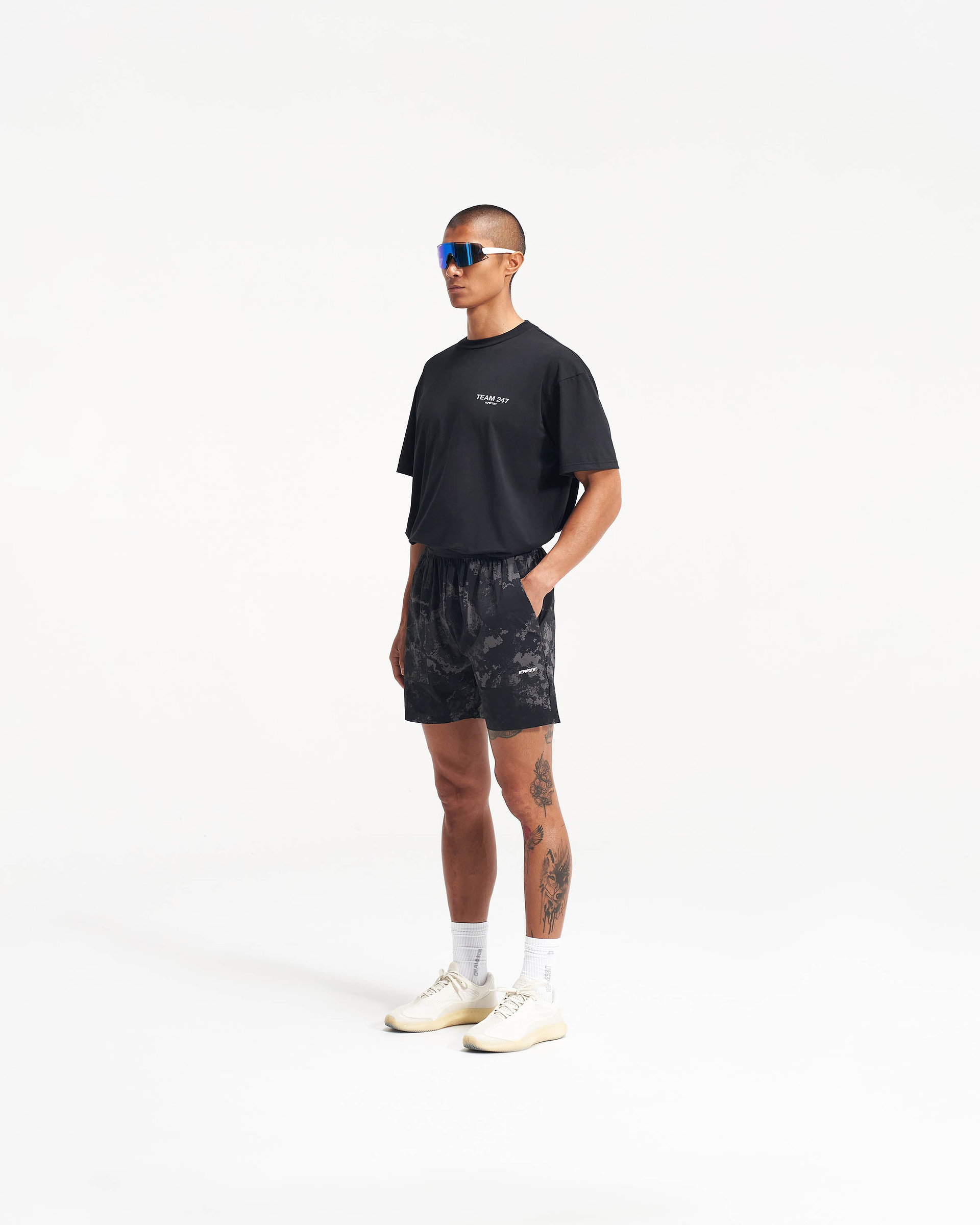 Team 247 Fused Shorts - Black Camo