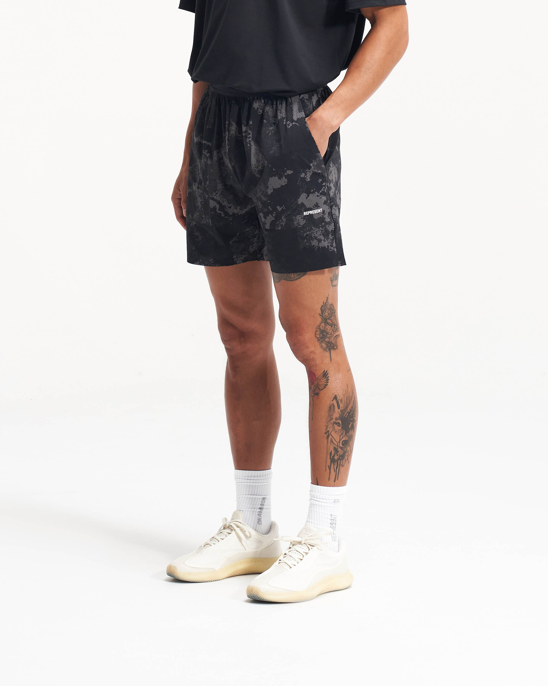Team 247 Fused Shorts - Black Camo