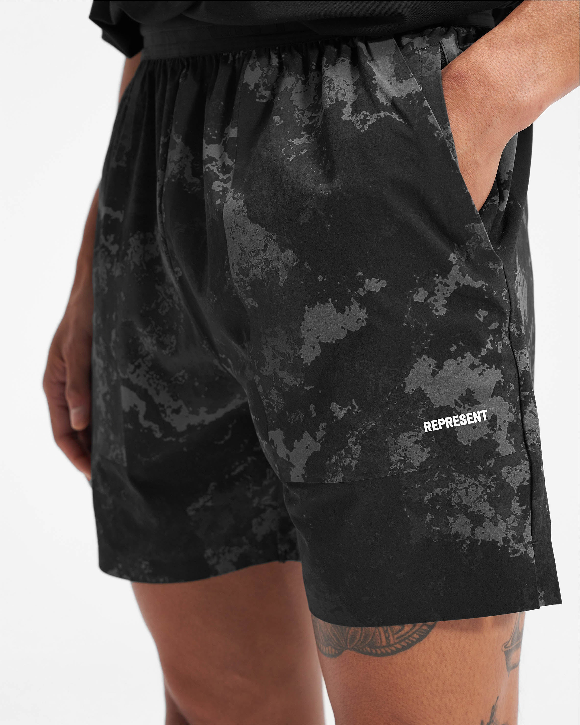 Team 247 Fused Shorts - Black Camo