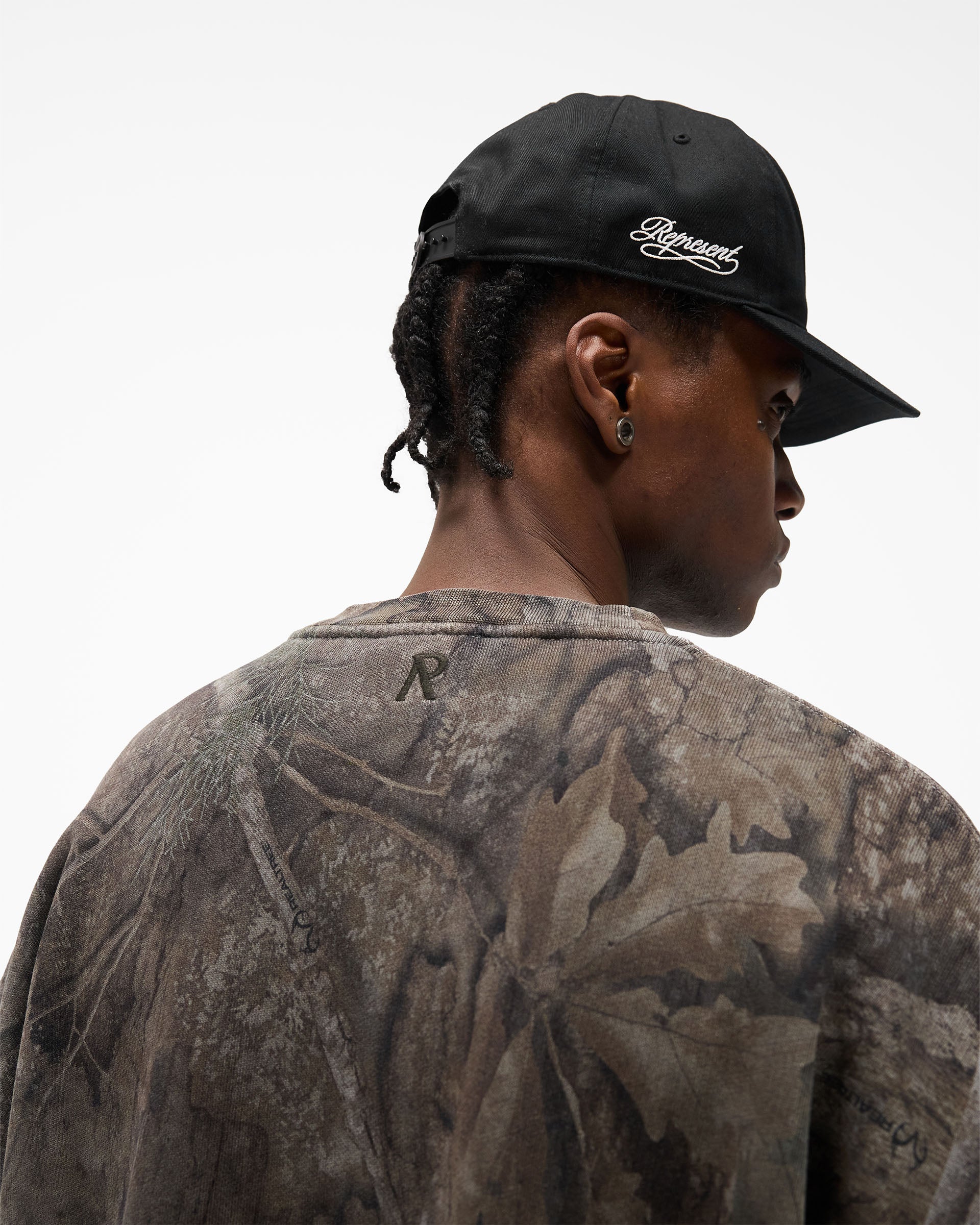 Initial Overdye Realtree® Boxy Sweater - Overdyed Black