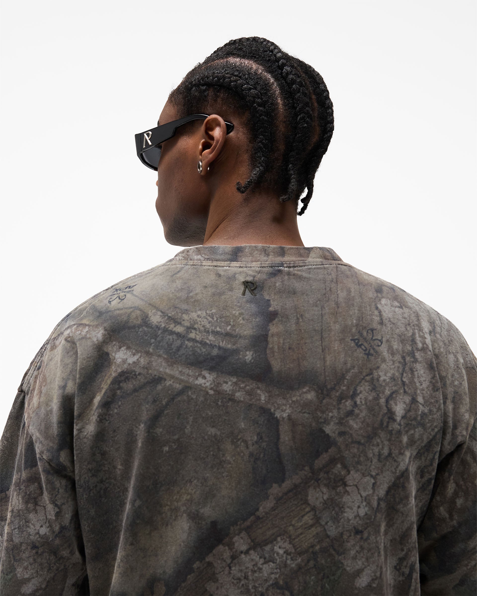 Initial Overdye Realtree® Boxy Sweater - Overdyed Black