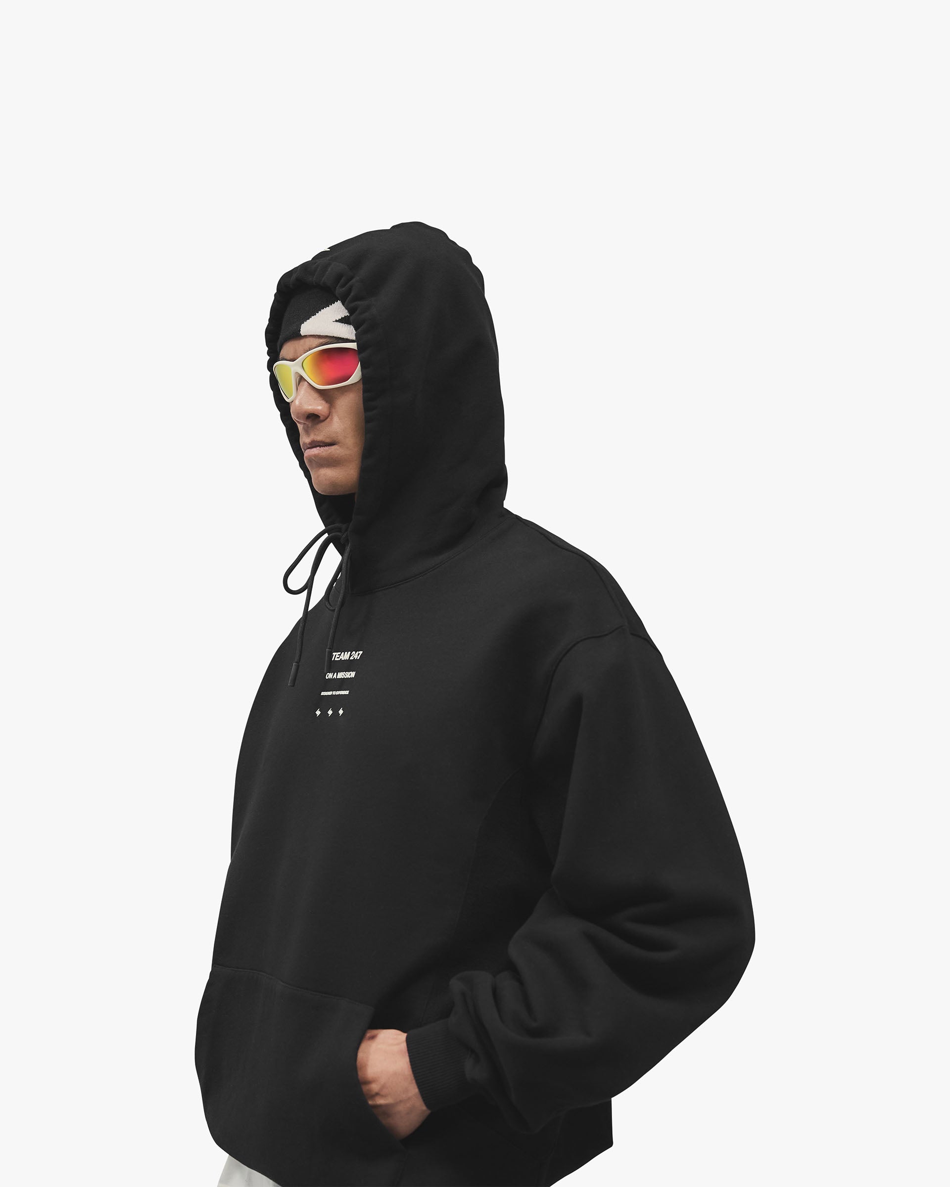 247 Uprising Oversized Hoodie - Black