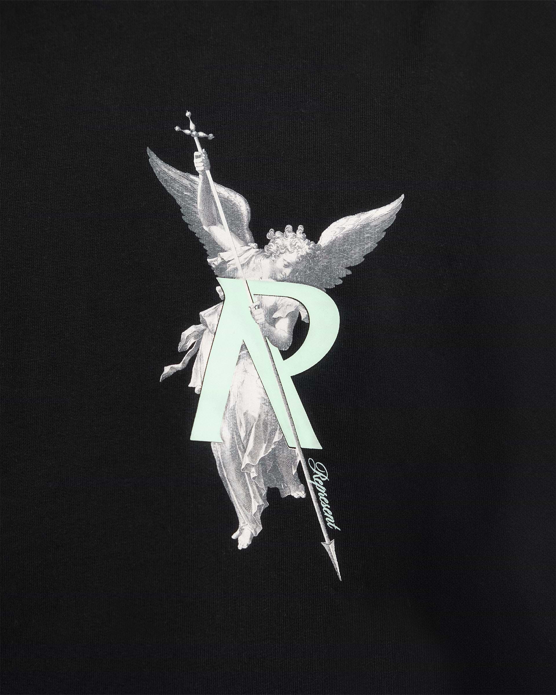 Archangel Initial Hoodie - Jet Black