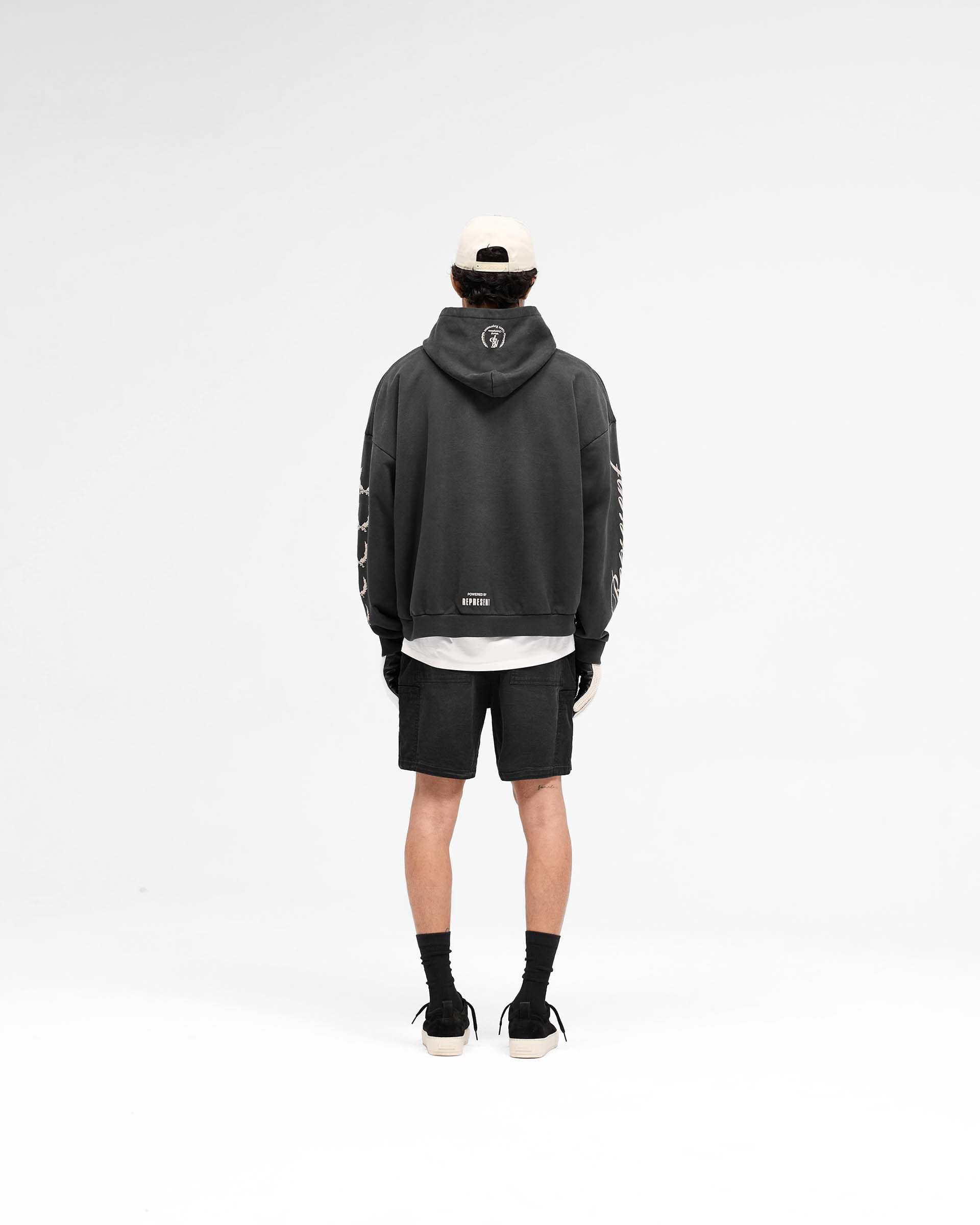 World Championship Hoodie - Stained Black | REPRESENT