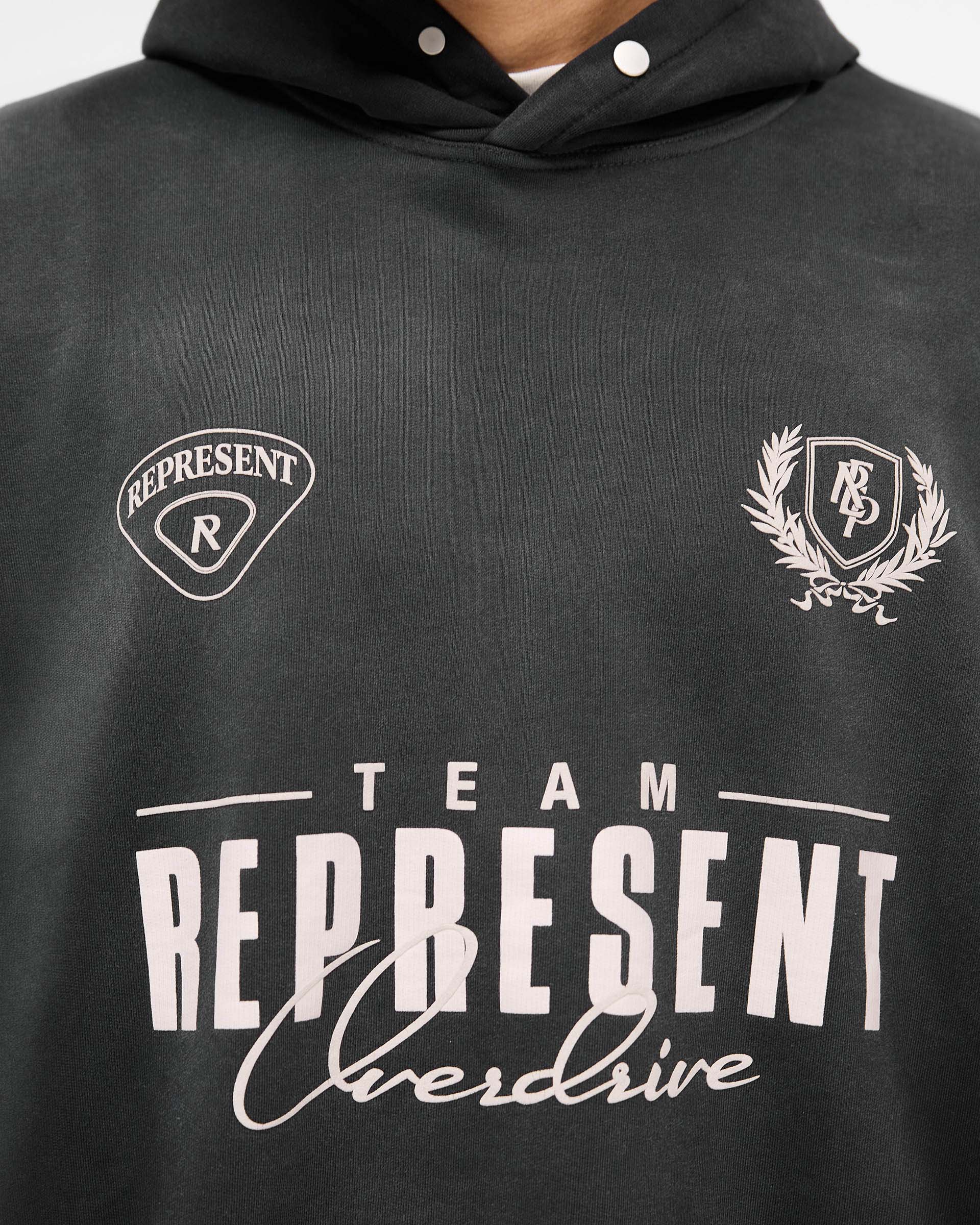 World Championship Hoodie - Stained Black | REPRESENT