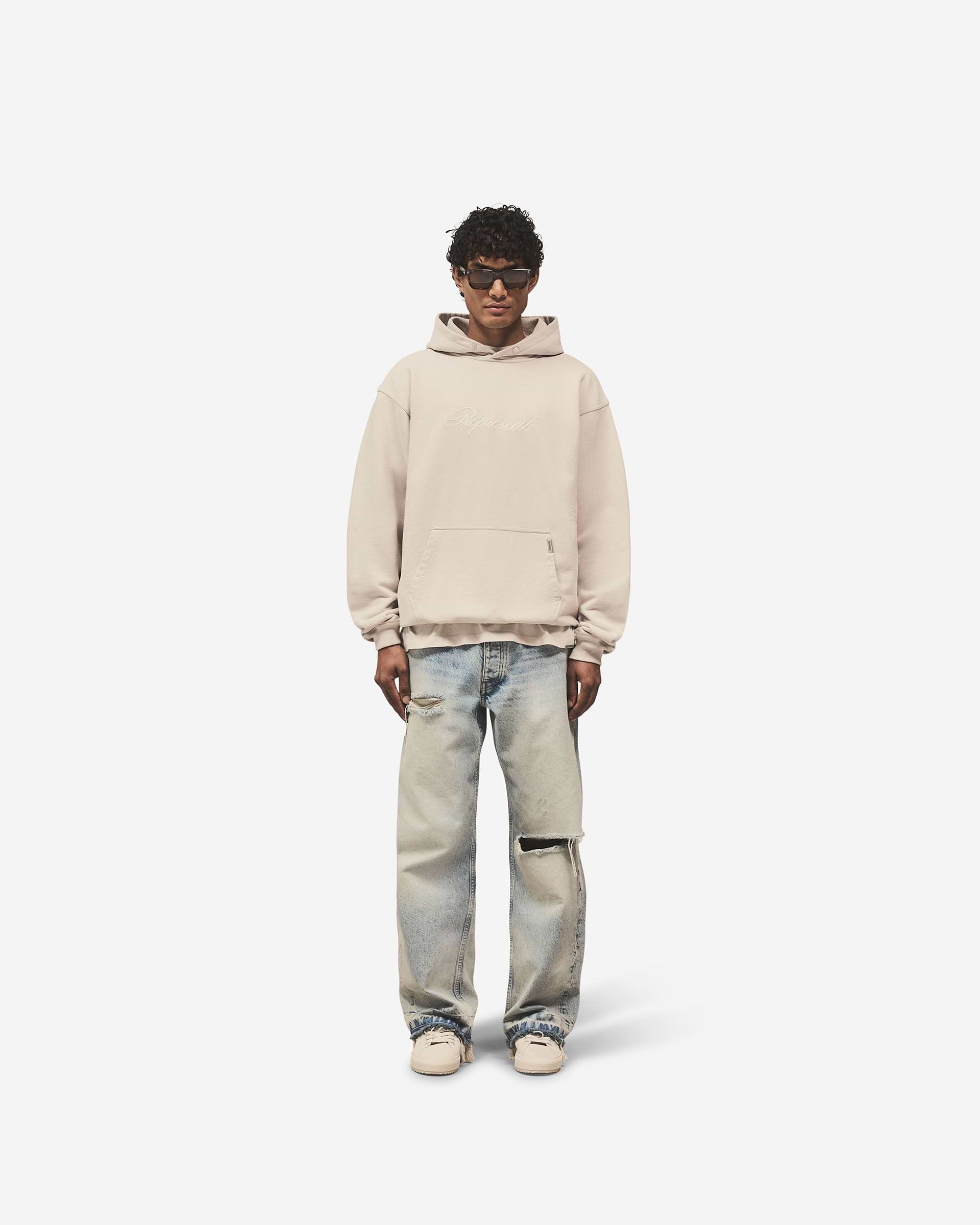 Script Logo Hoodie - Concrete
