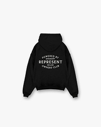 Represent Owners Club Stamp Zip Up Hoodie - Jet Black