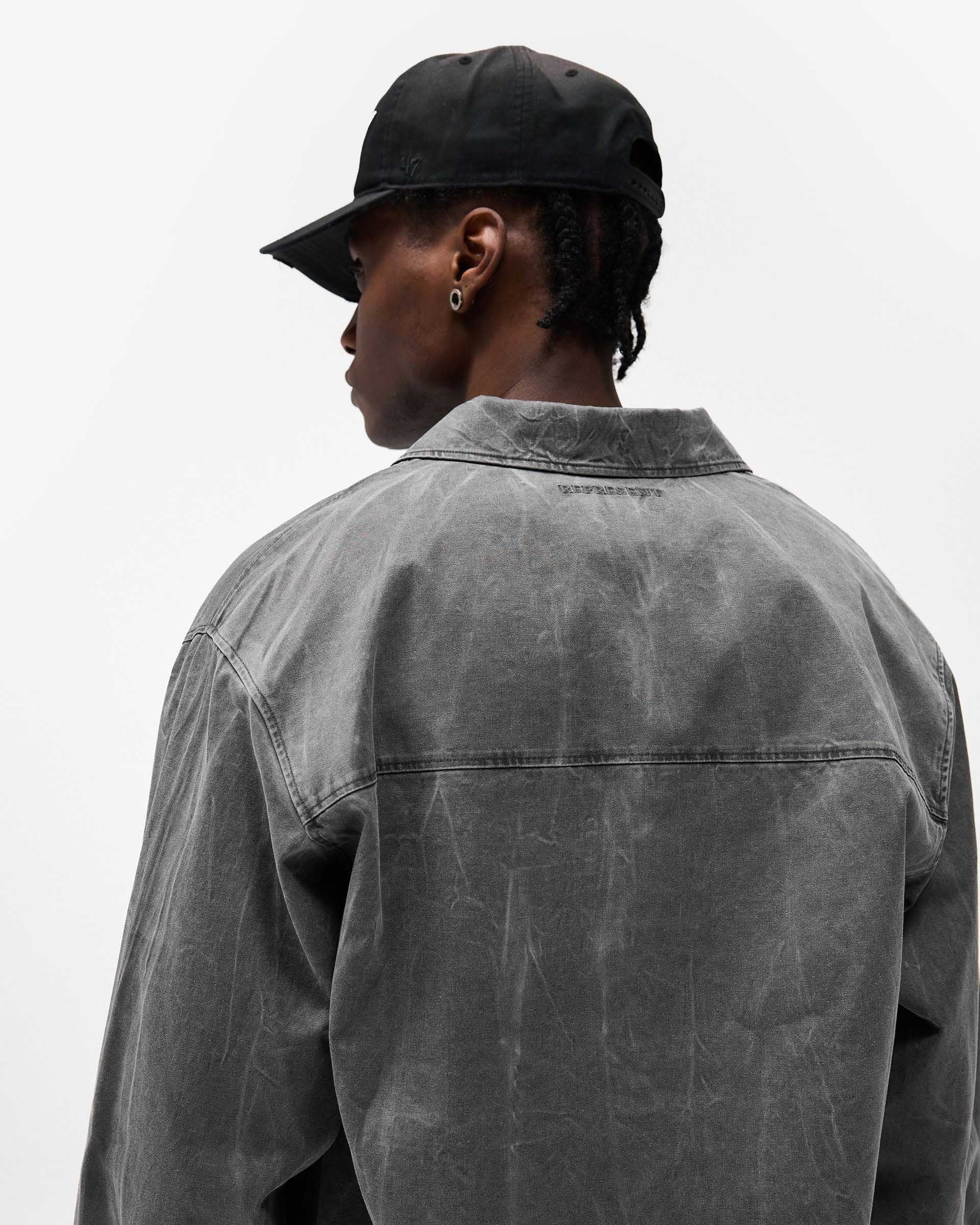 Washed Cotton Shirt - Jet Black