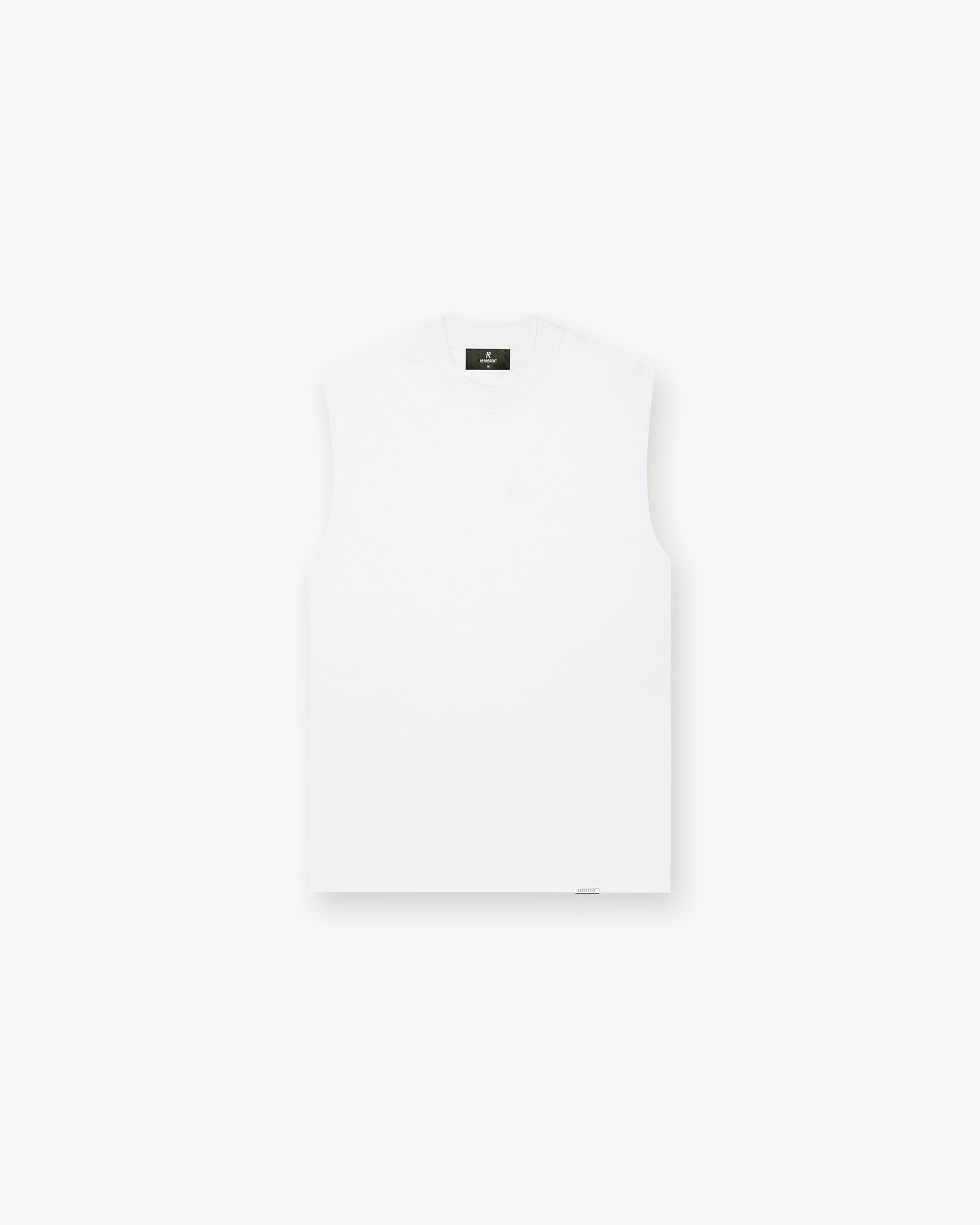 Initial Boxy Tank - Flat White