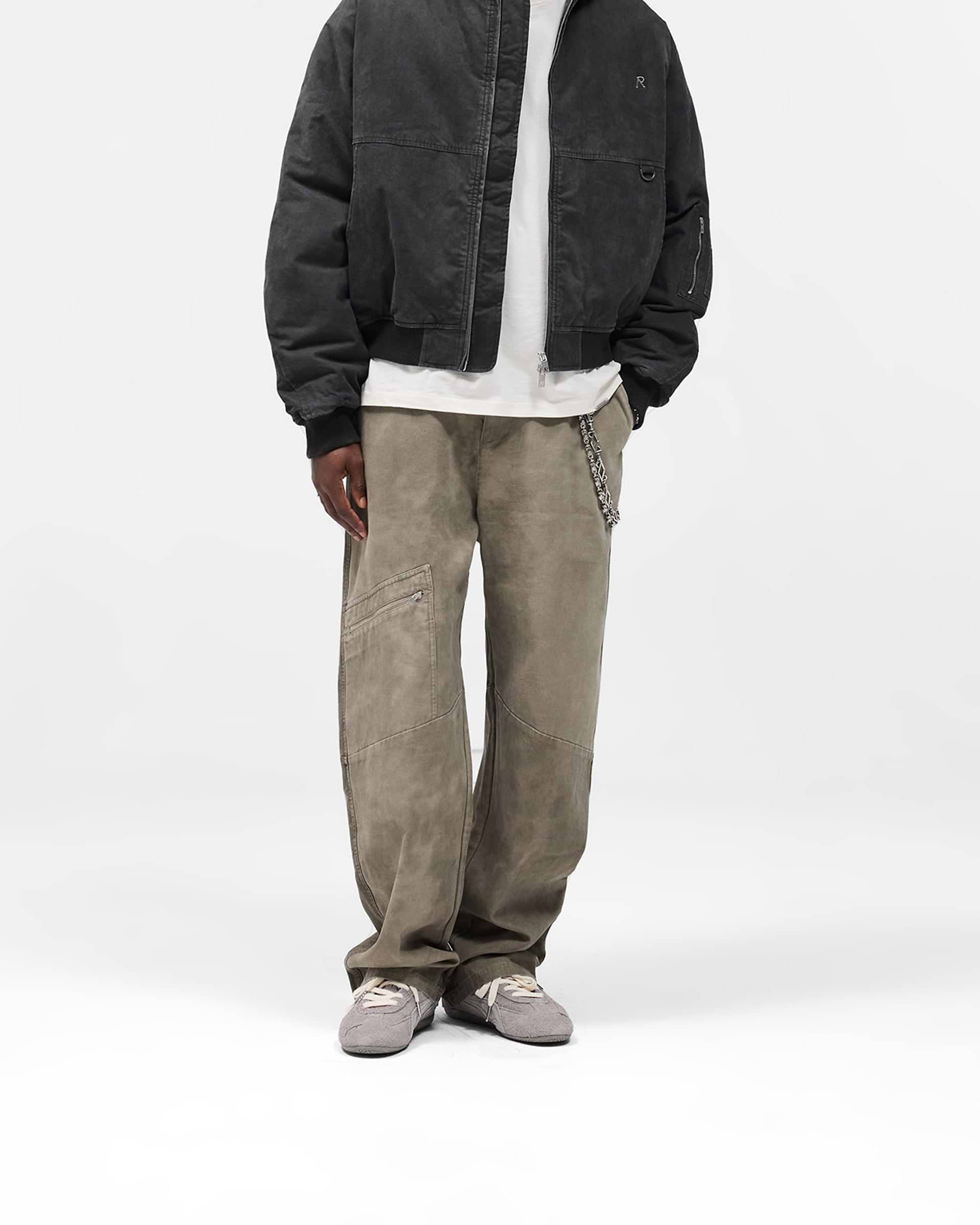 Cotton Workwear Pant - Dark Olive