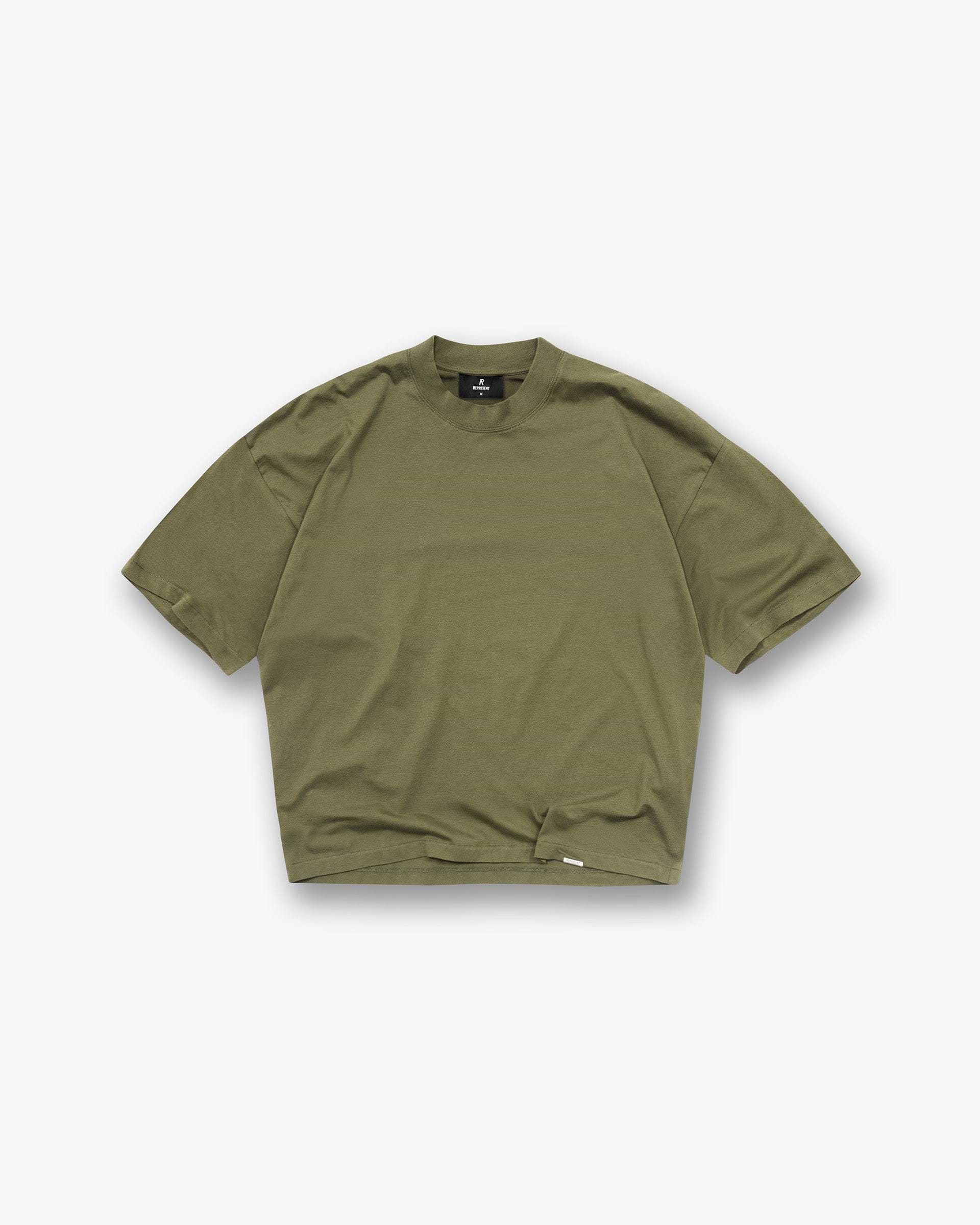 Initial Boxy T-Shirt - Army Green