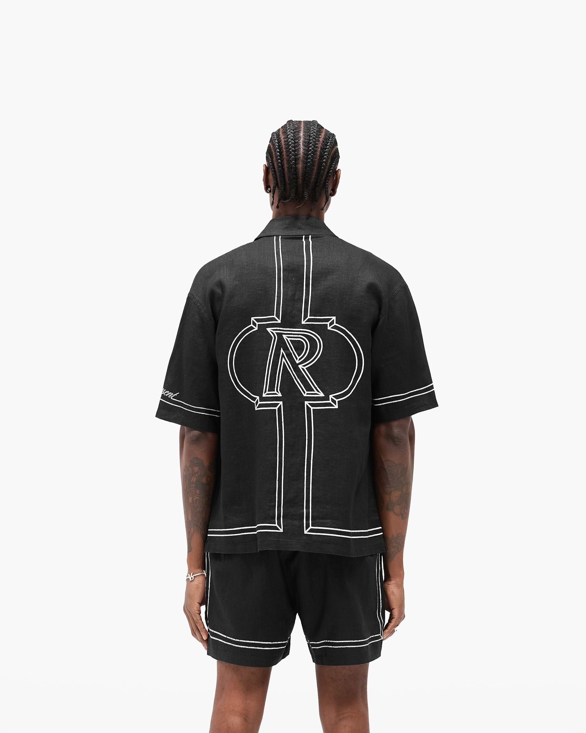 Border Shirt - Jet Black