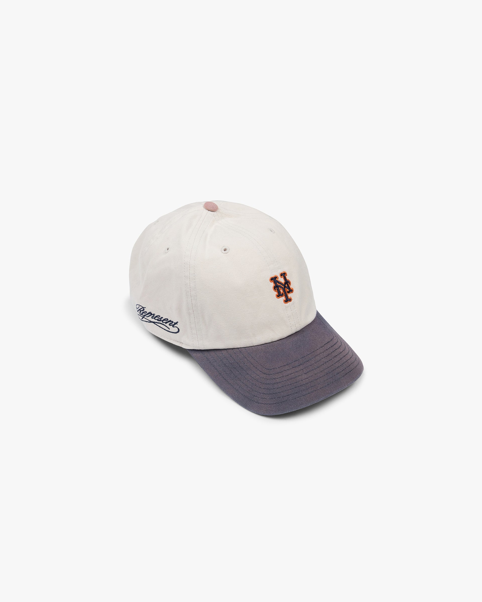 Represent X 47 Mini New York Mets Cap - Off White Navy